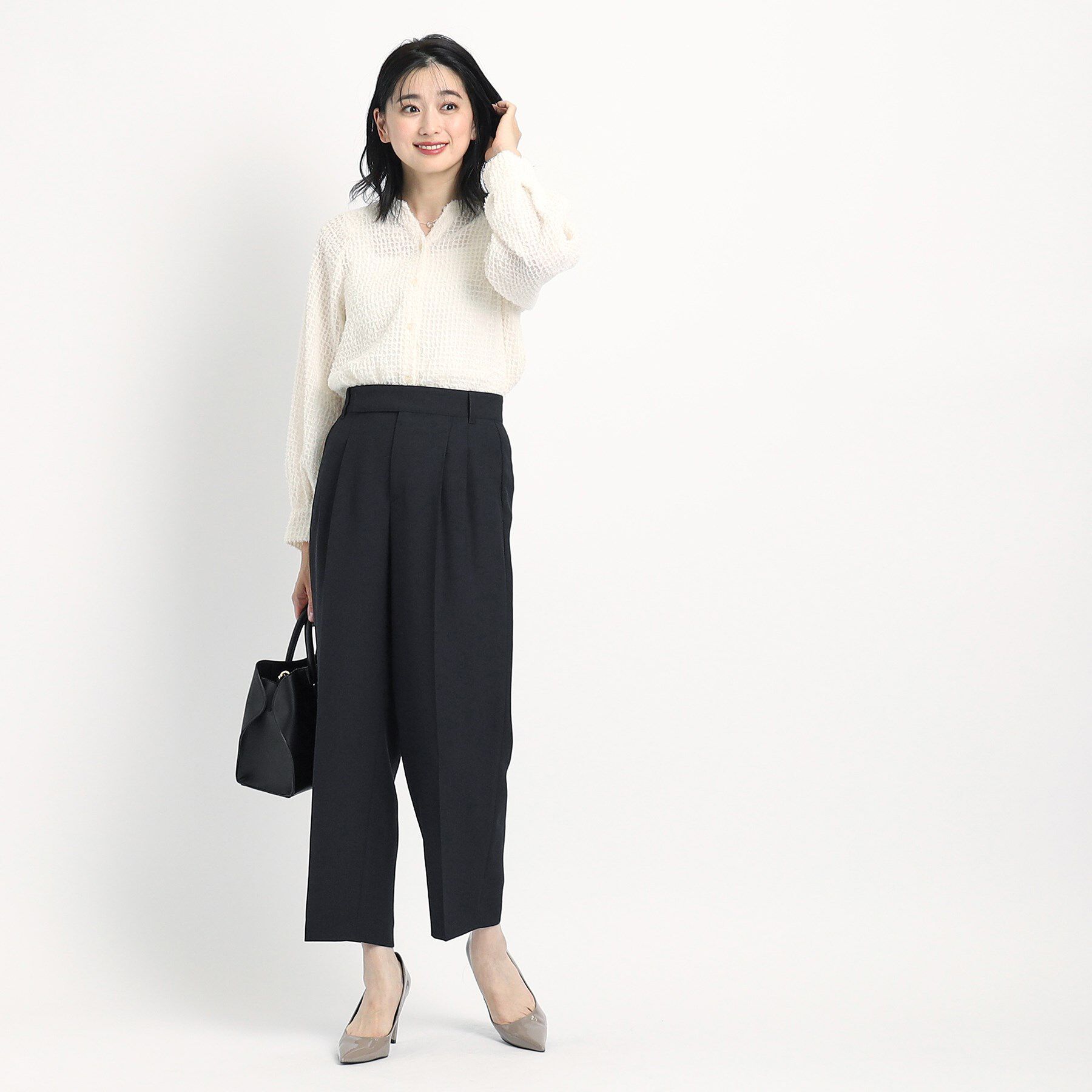 COUP DE CHANCE「【洗える／裏地無し】タック入りテーパードパンツ」|その他|