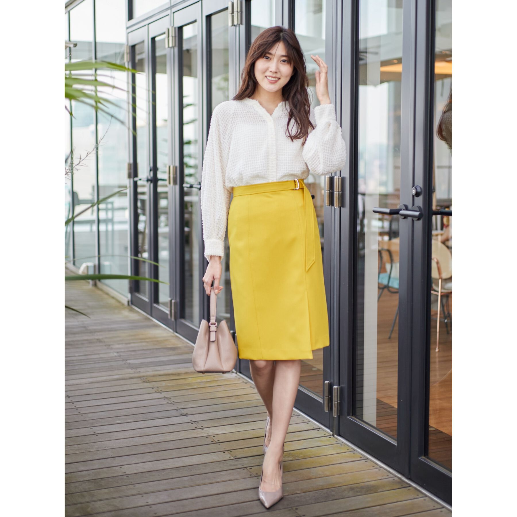 COUP DE CHANCE「【洗える】フェザーシフォンのブラウス」|シャツ・ブラウス|