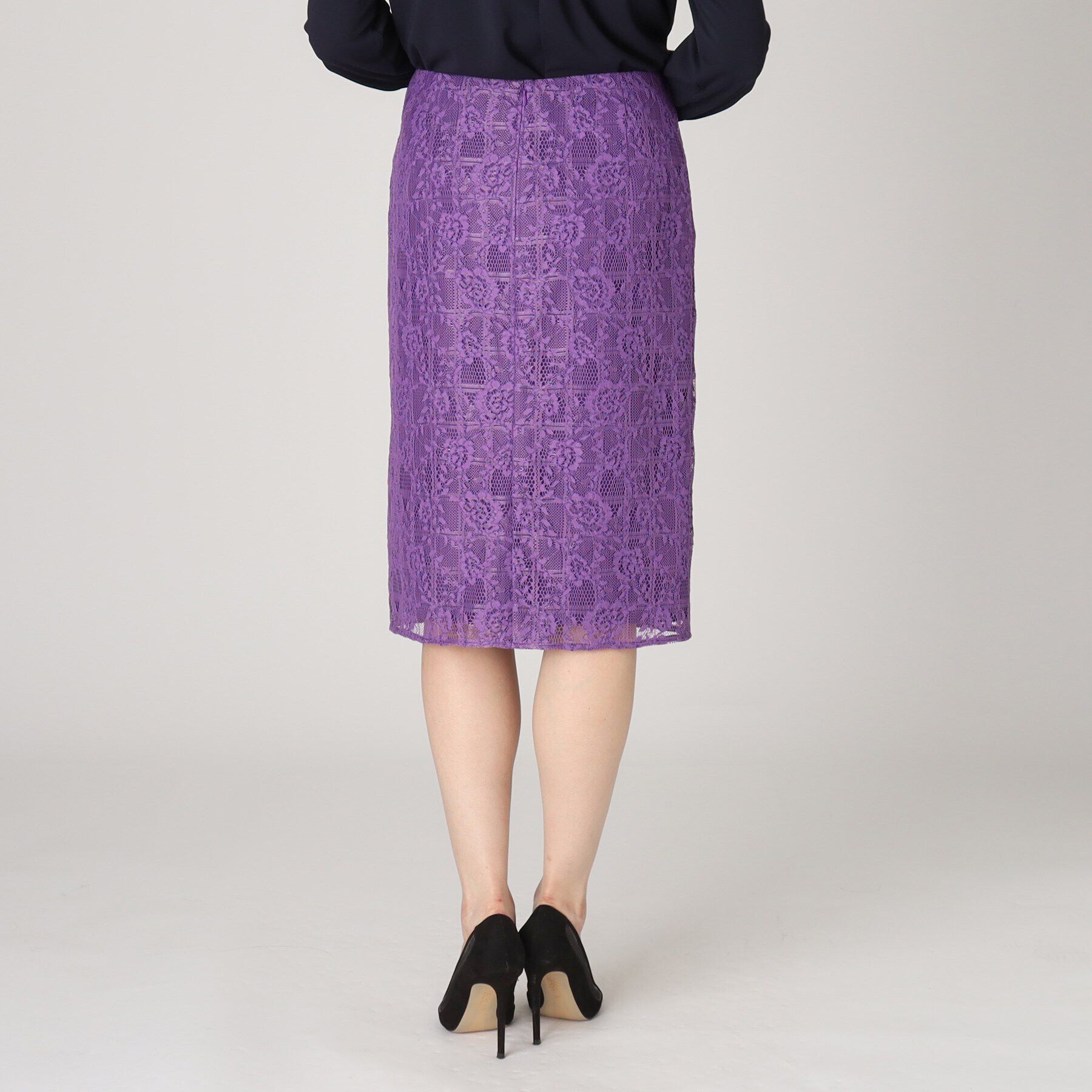 COUP DE CHANCE「【洗える／日本製】レース柄タイトスカート」|スカート|