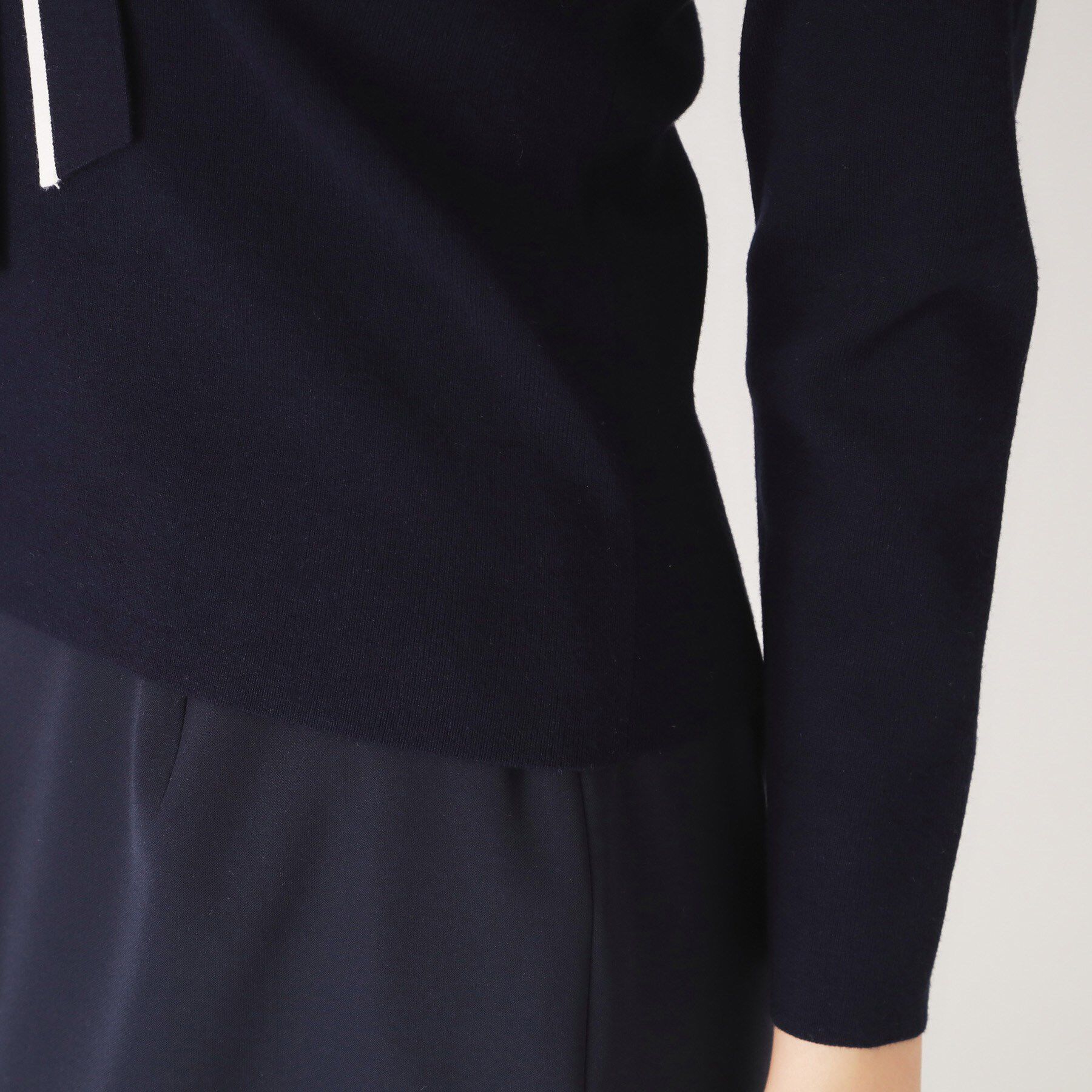 COUP DE CHANCE「【洗える】配色ボウタイのニットトップス」|Tシャツ・カットソー|