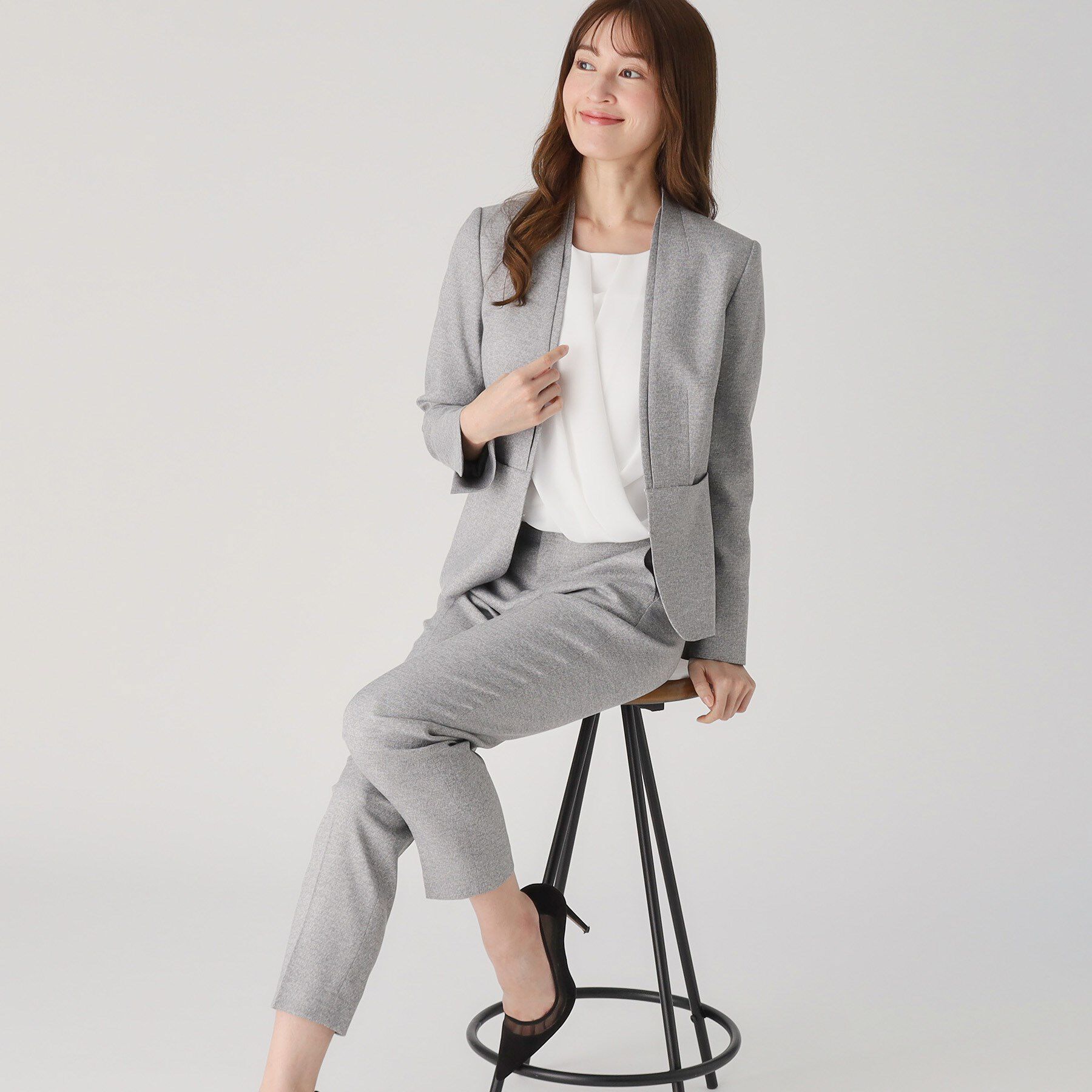 COUP DE CHANCE「【洗える／日本製／通勤】カシュクール風ブラウス」|シャツ・ブラウス|