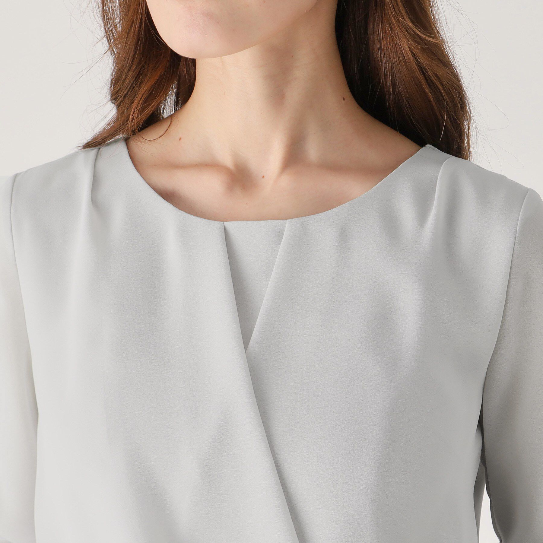 COUP DE CHANCE「【洗える／日本製／通勤】カシュクール風ブラウス」|シャツ・ブラウス|