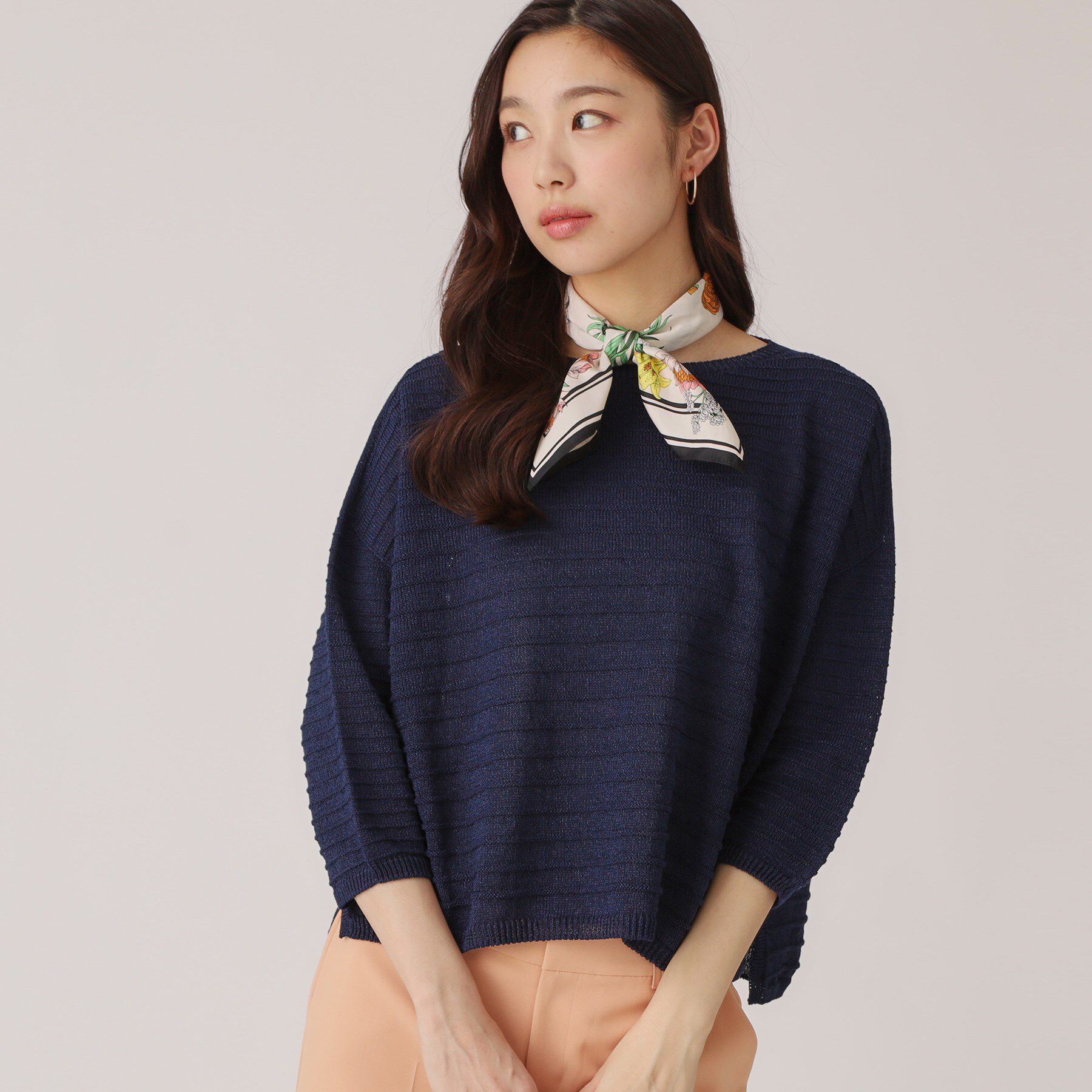 COUP DE CHANCE「【洗える／日本製】ざっくり編み柄ニットトップス」|ニット・セーター|