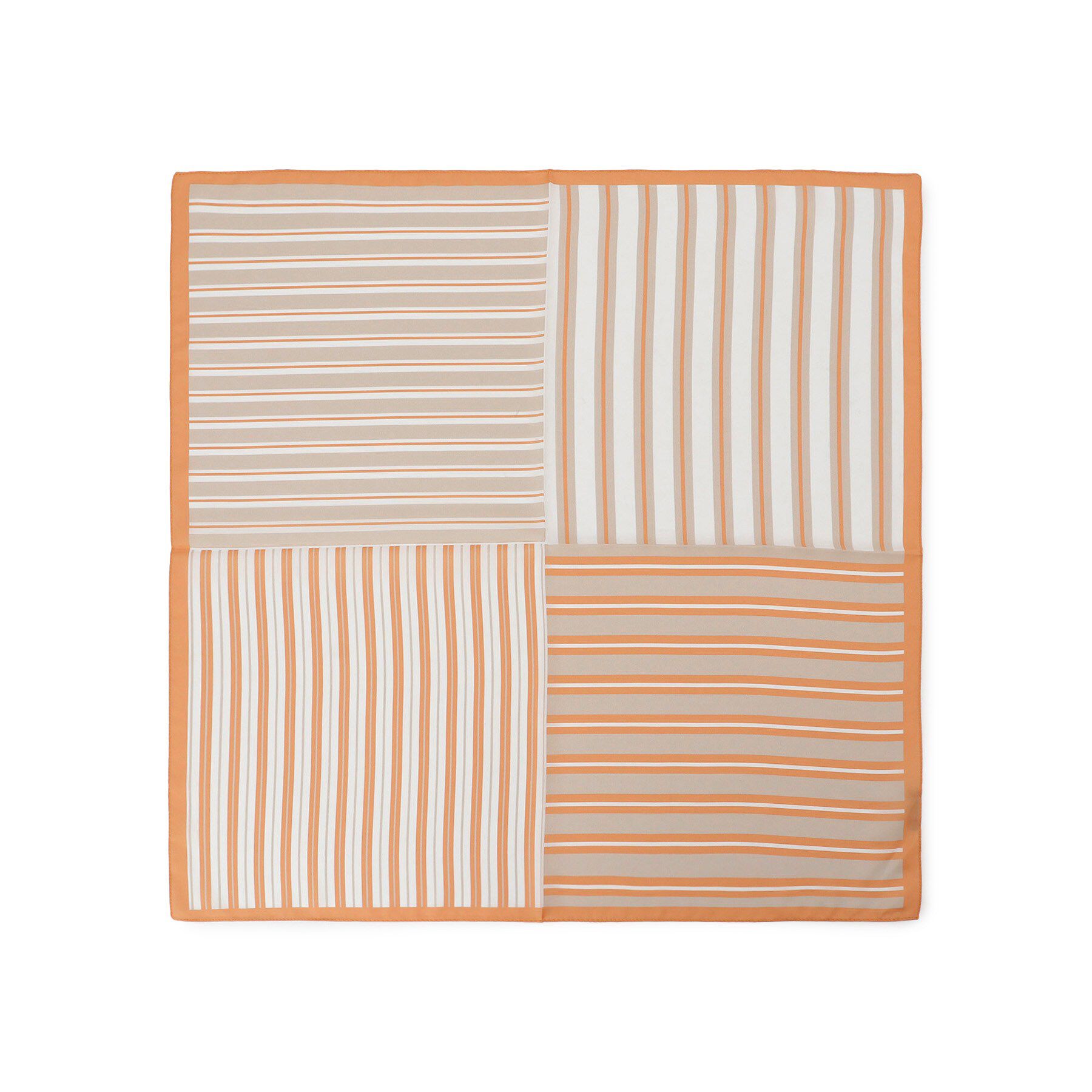 COUP DE CHANCE「【ストライプ柄／イタリア製】スカーフ」|ストール|オレンジ(365)