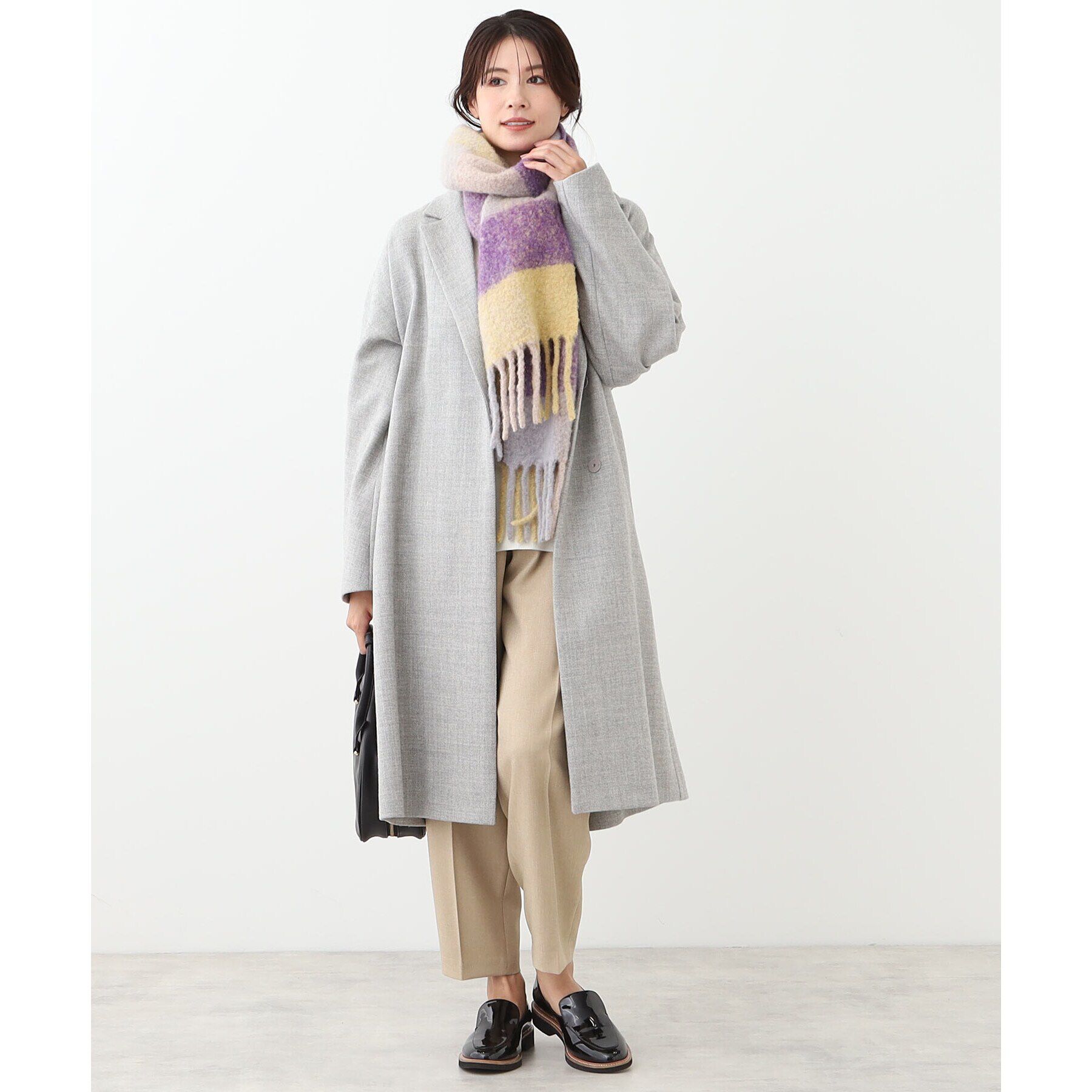 Reflect「【共布サッシュベルト付き】クラシカルロングコート」|チェスターコート|