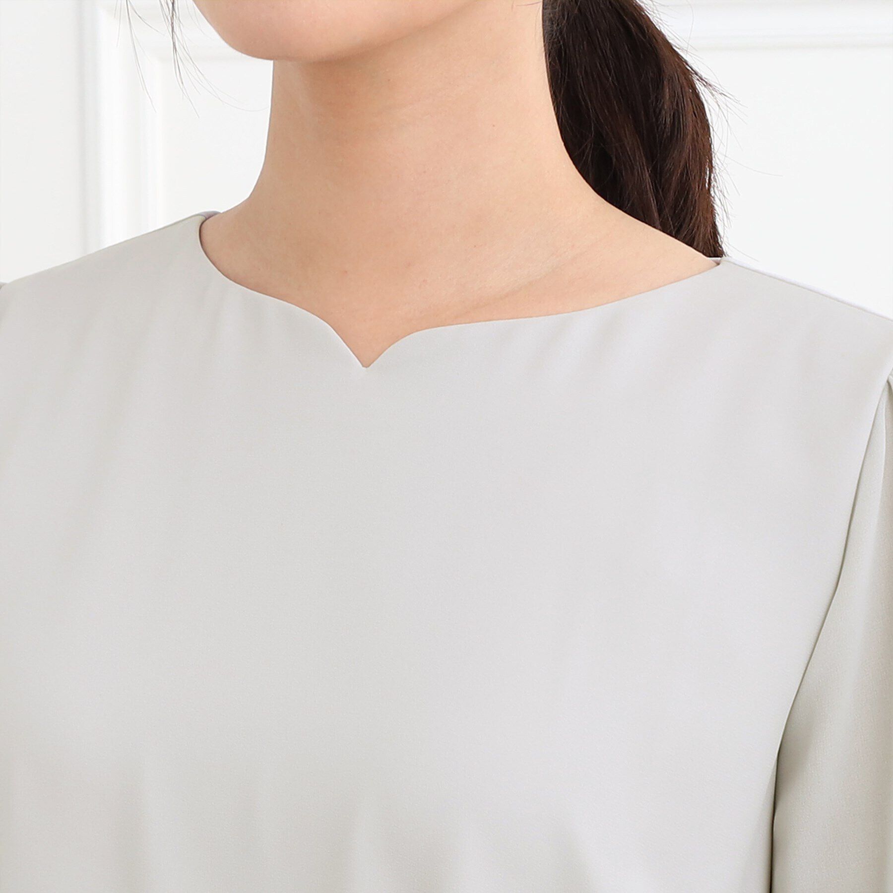 Reflect「【夏SALE／フォーマル/洗える】スリーブデザインジョーゼットワンピース」|ワンピース|