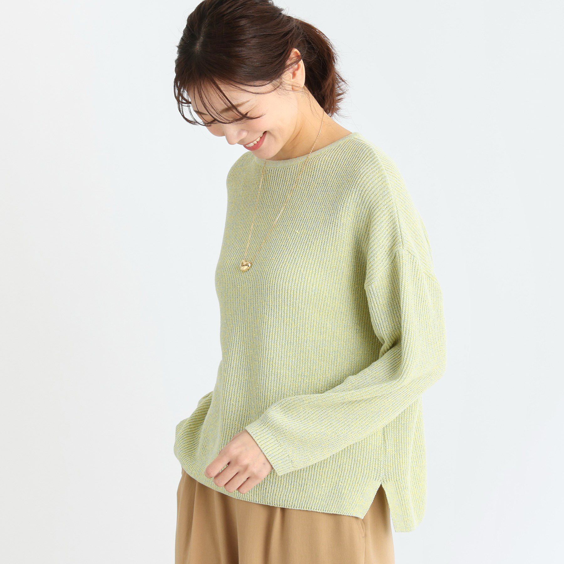 Reflect「【夏SALE】クルーネックミックスカラーニット」|ニット・セーター|