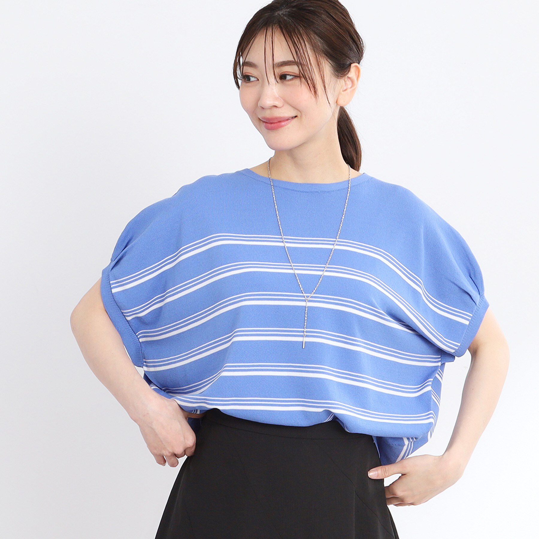 Reflect「【WEB先行カラーあり／手洗い可】スレッドボーダーニット」|ニット・セーター|