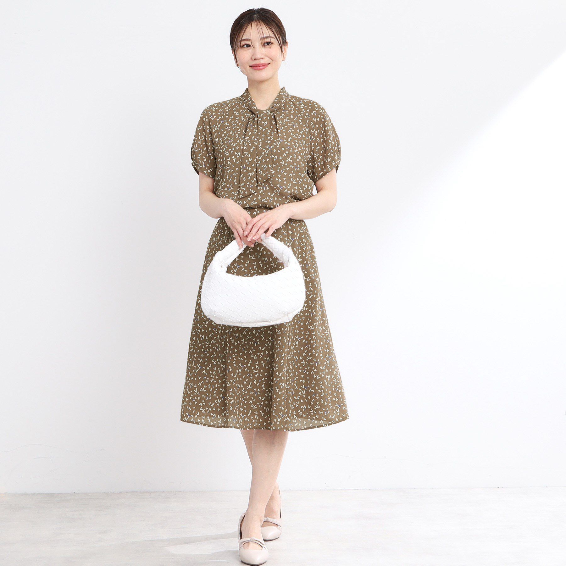 Reflect「【マシンウォッシュ可／セットアップ可】Aラインプリントスカート」|スカート|