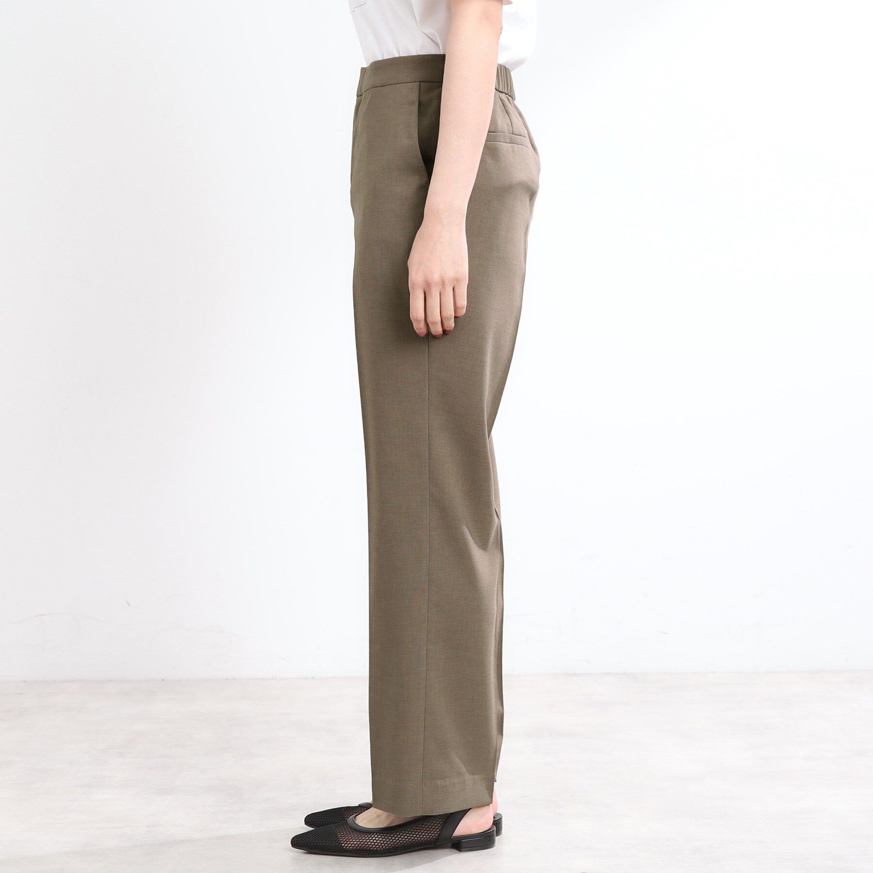 Reflect「【マシンウォッシュ可】リネンライクフレアパンツ」|その他|