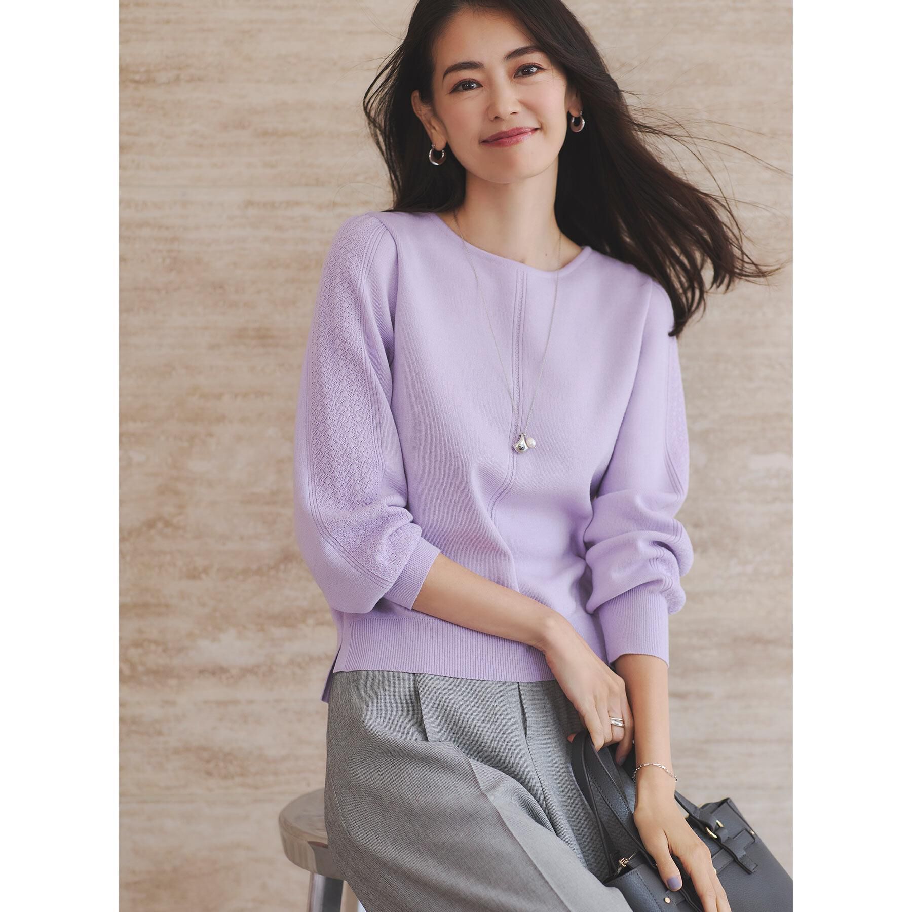 Reflect「【選べる8色／スカートにもパンツにも◎】ウール混ボートネックニット」|ニット・セーター|