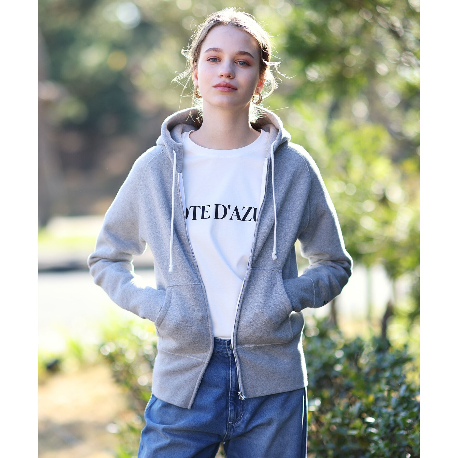 DRESSTERIOR「デキシー吊裏毛ジップアップパーカ」|パーカー|