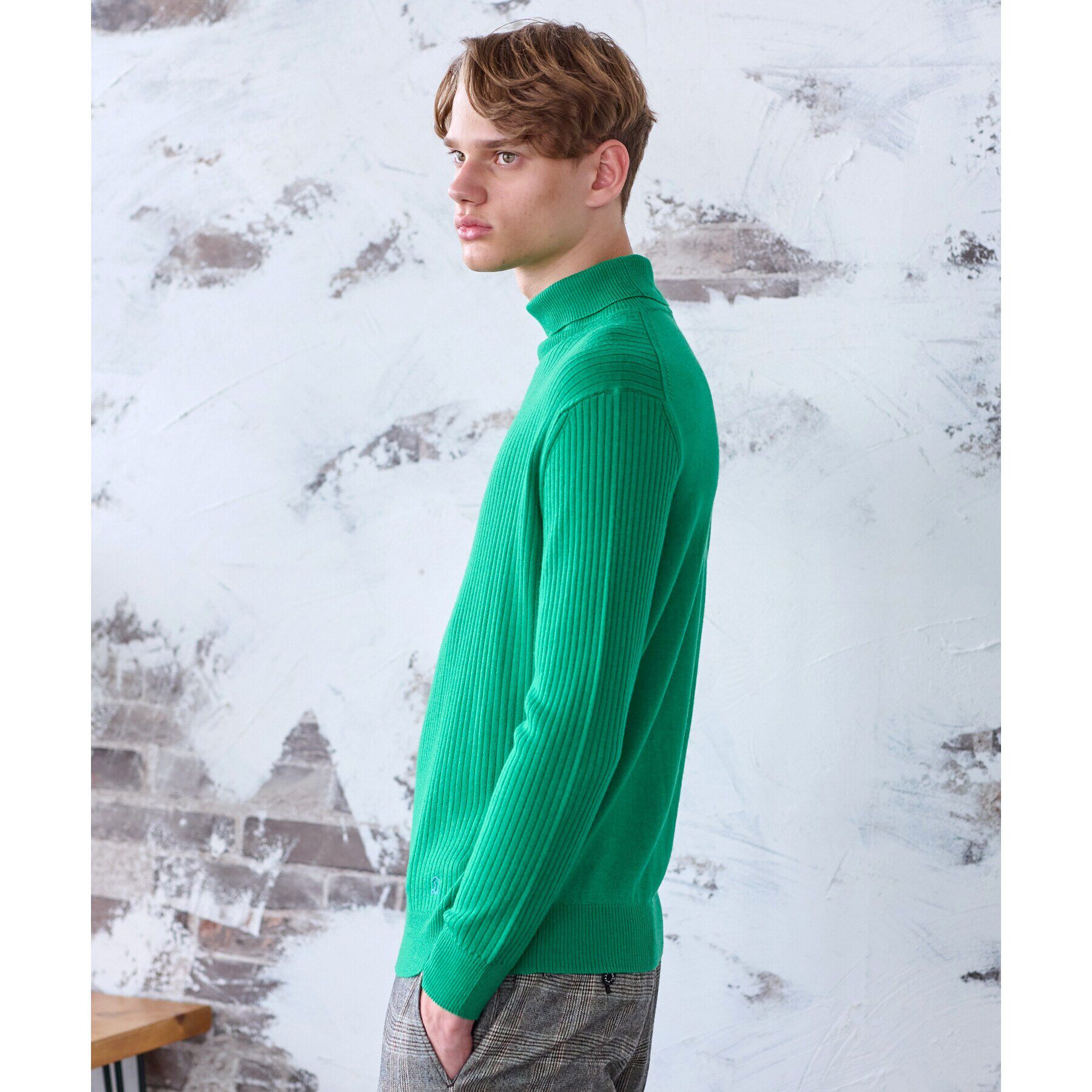 DRESSTERIOR「シルクカシミヤ混タートルニット」|ニット・セーター|