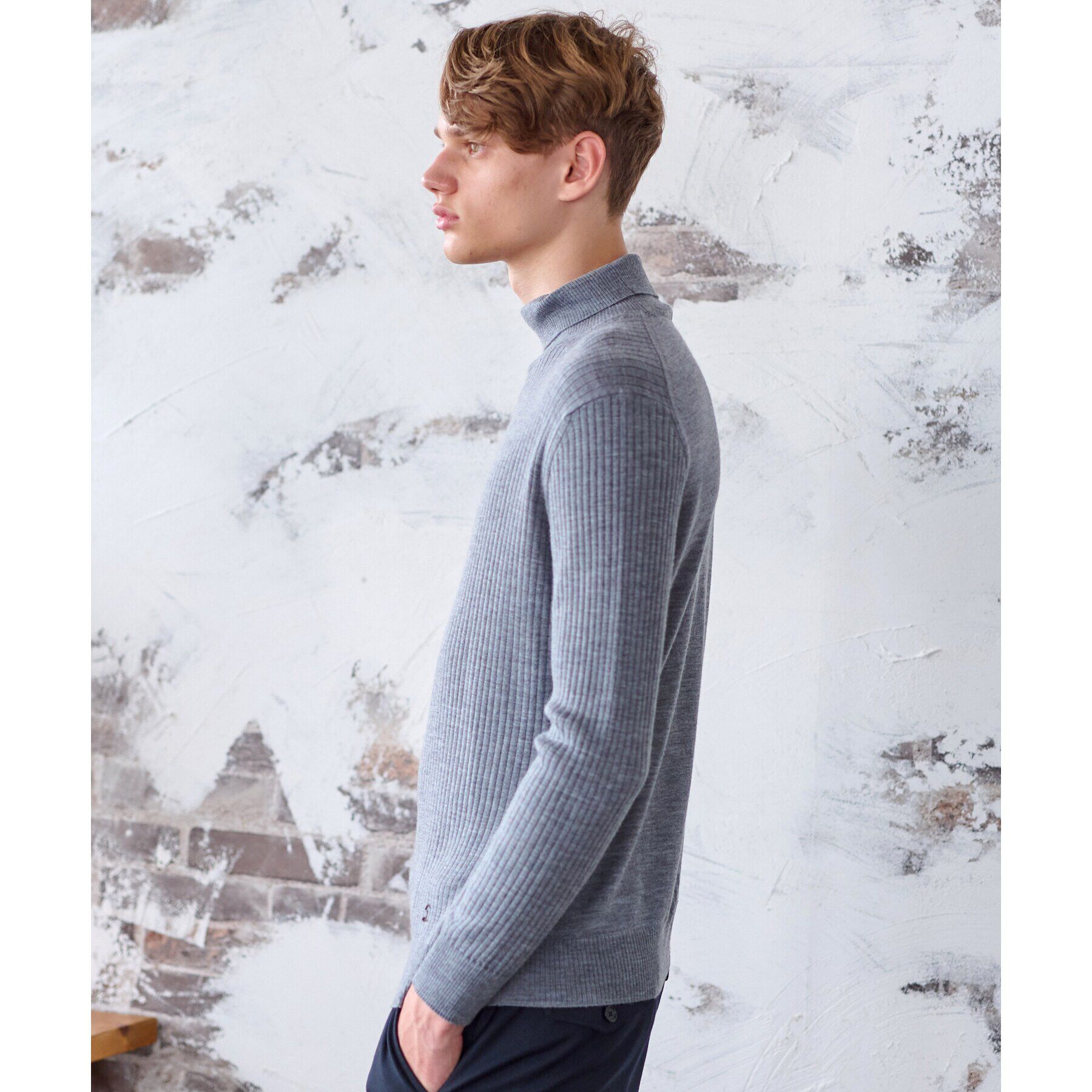 DRESSTERIOR「シルクカシミヤ混タートルニット」|ニット・セーター|