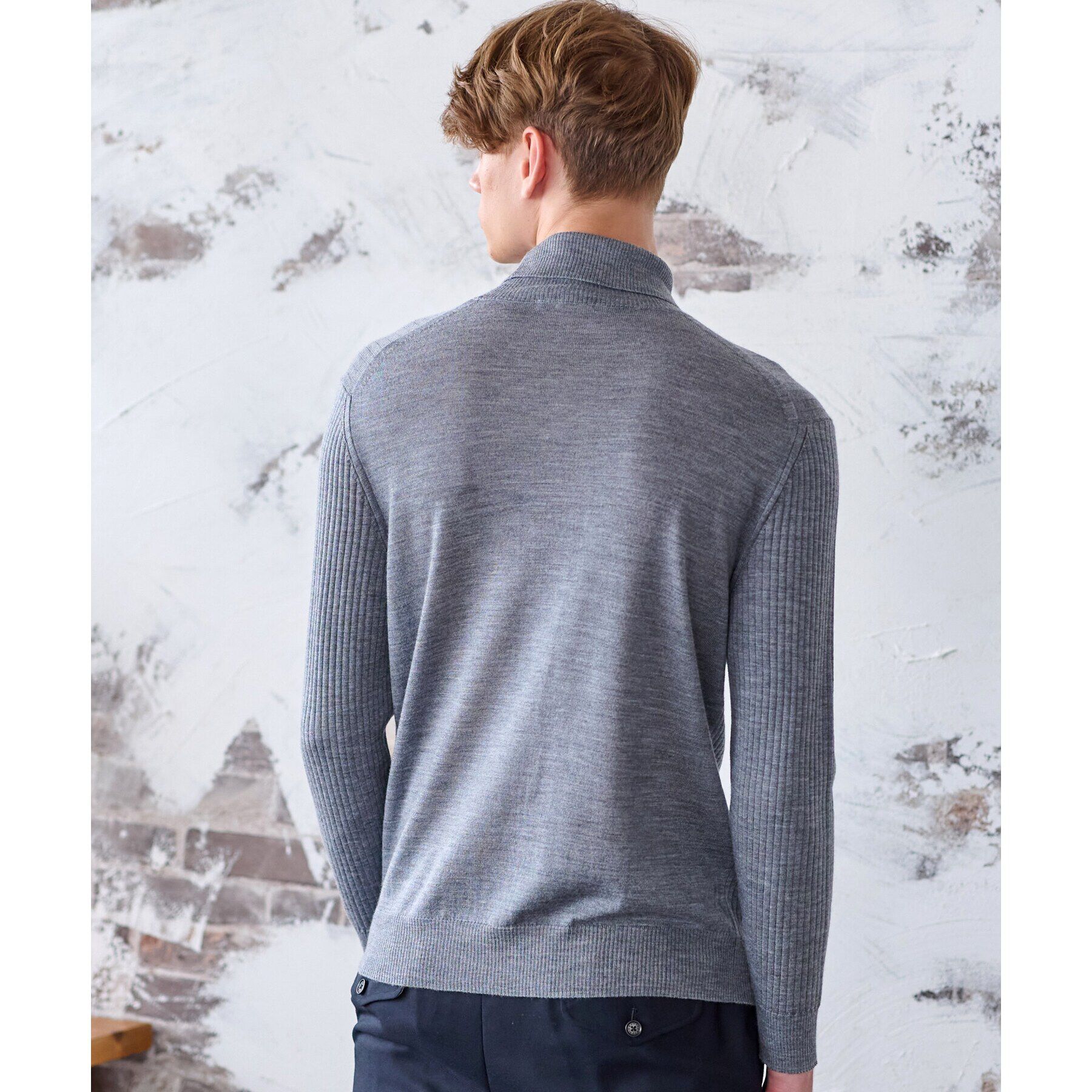 DRESSTERIOR「シルクカシミヤ混タートルニット」|ニット・セーター|