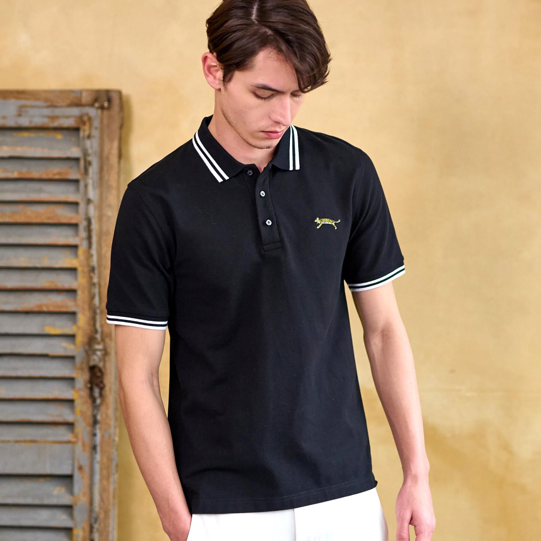 DRESSTERIOR「ドレステリア タイガーポロシャツ」|ポロシャツ|ブラック(019)