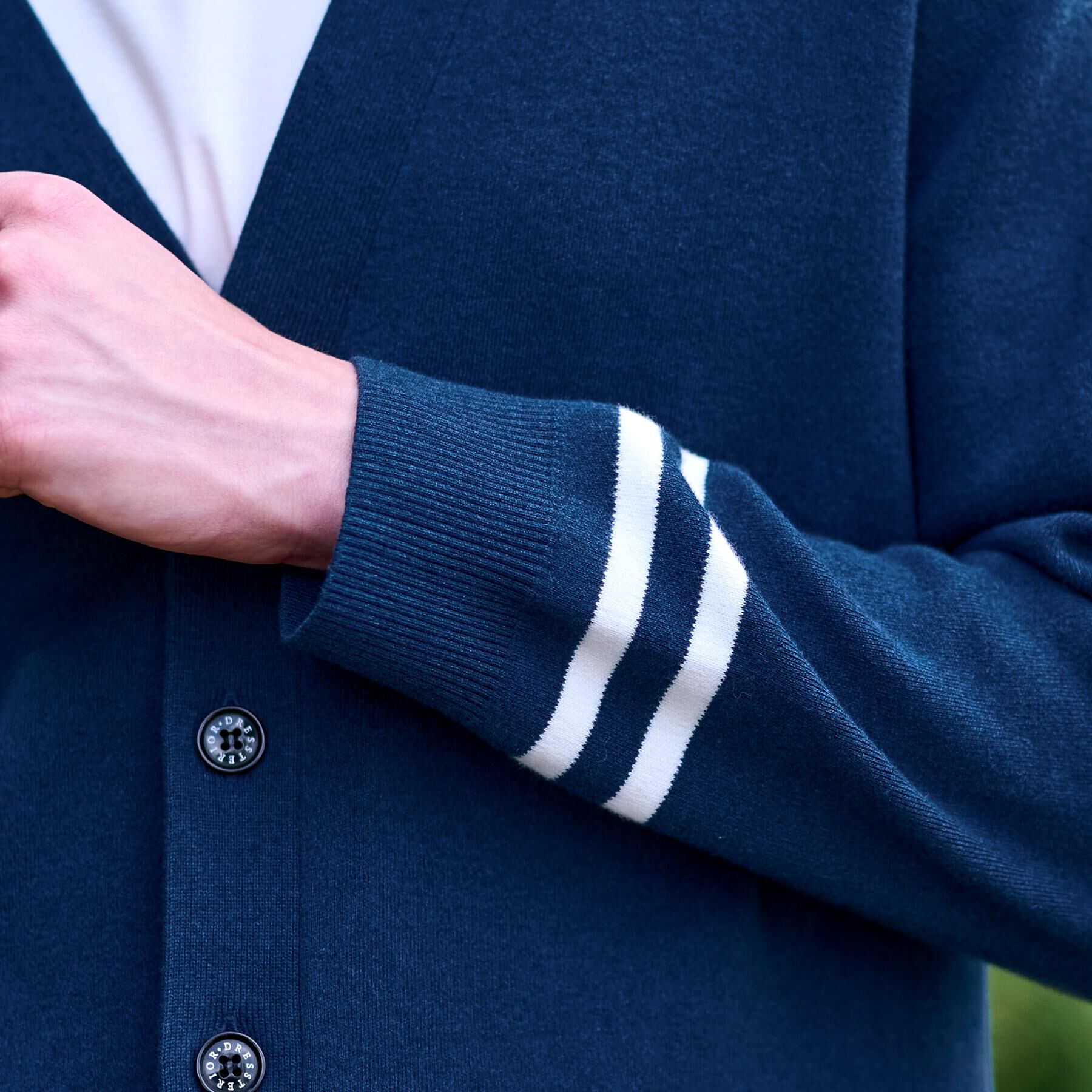 DRESSTERIOR「ウォッシャブル コットンカシミヤスムースカーディガン」|カーディガン|