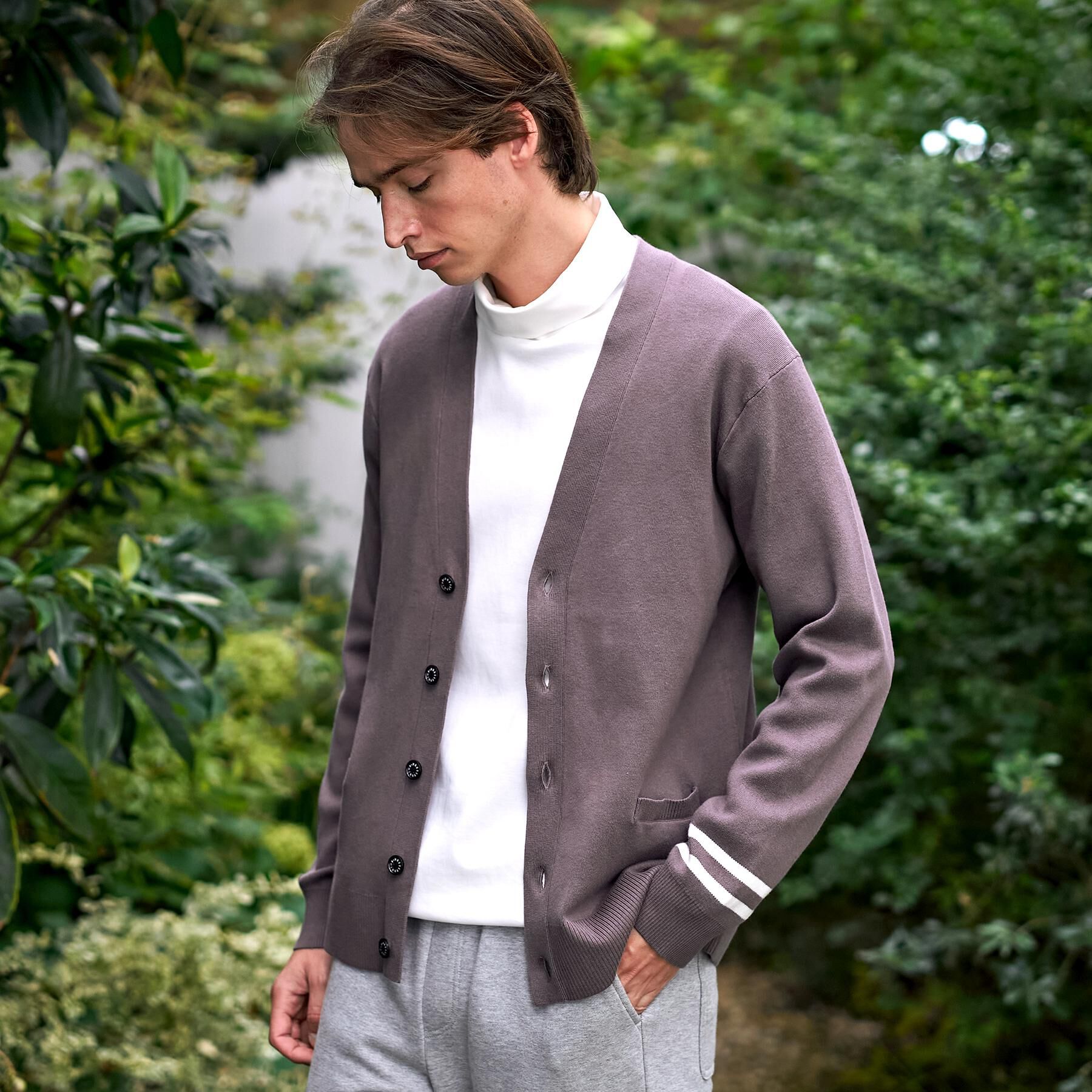 DRESSTERIOR「ウォッシャブル コットンカシミヤスムースカーディガン」|カーディガン|