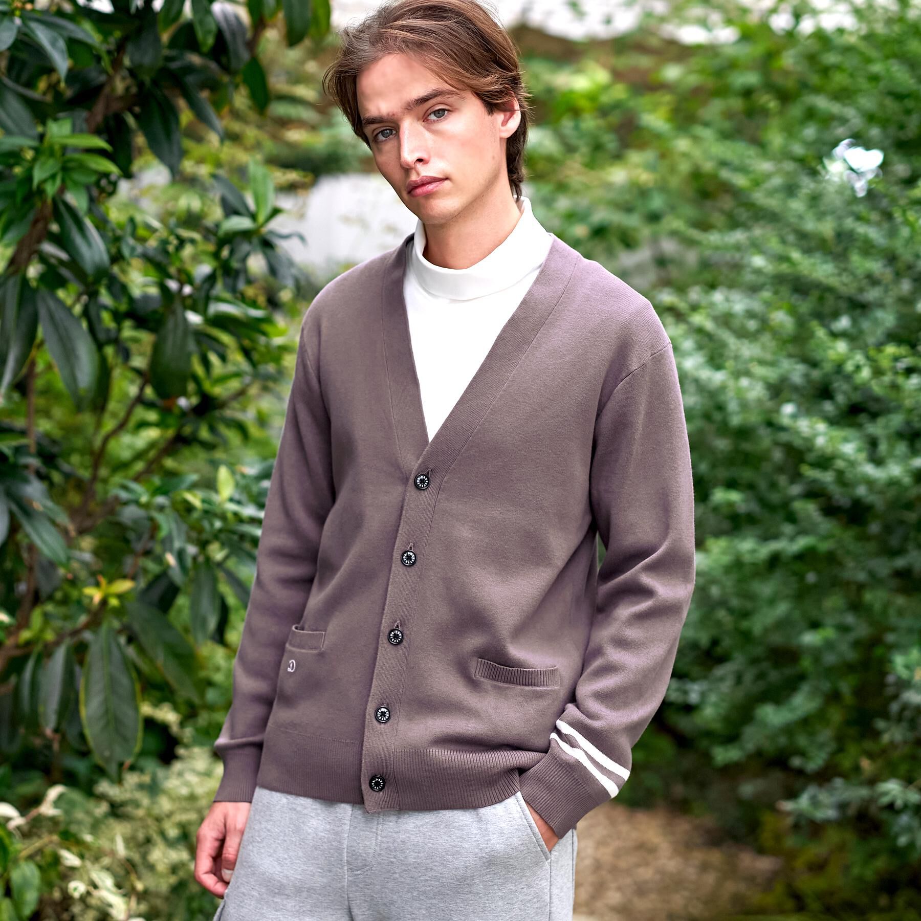 DRESSTERIOR「ウォッシャブル コットンカシミヤスムースカーディガン」|カーディガン|トープ(054)