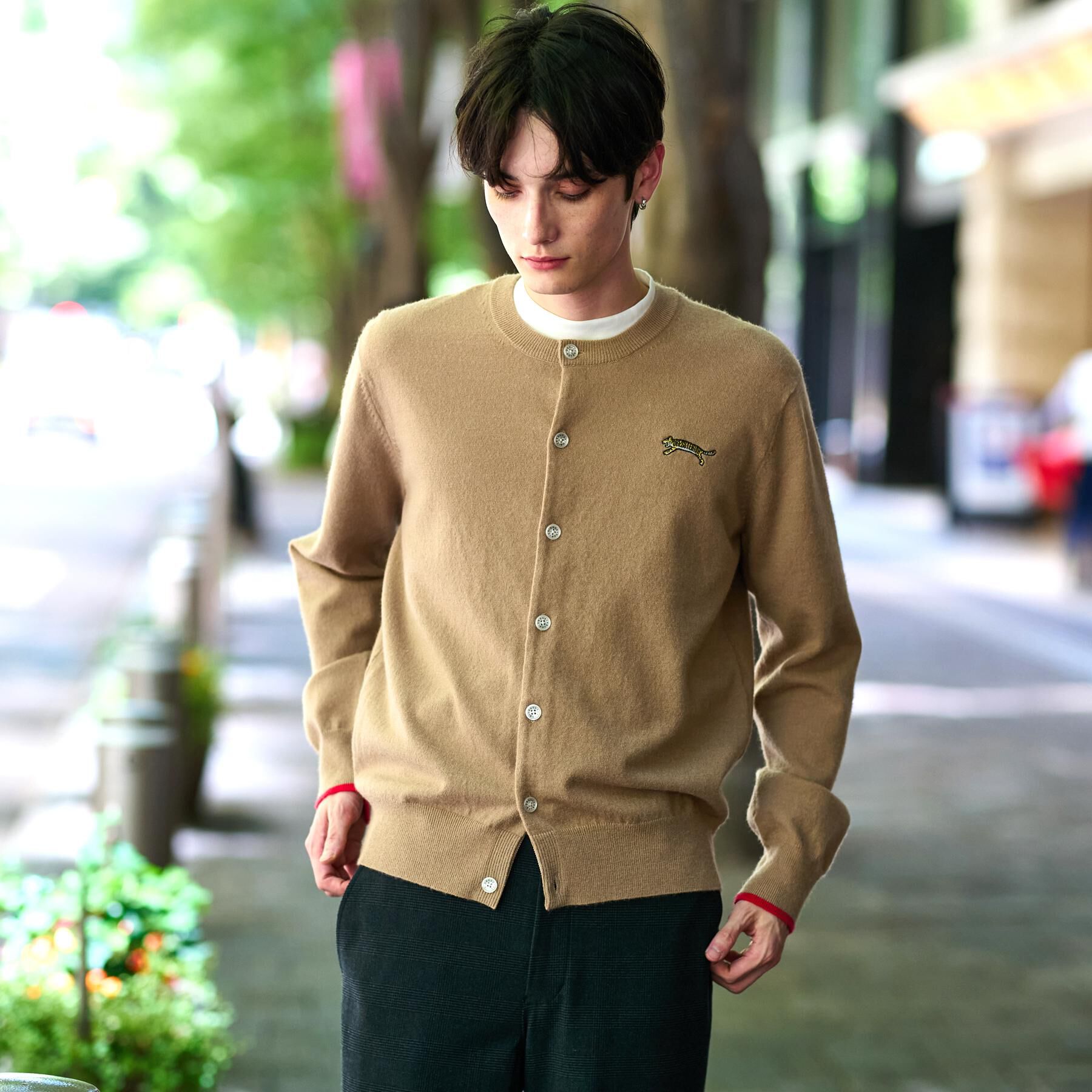 DRESSTERIOR「【Monomax11月号掲載】タイガーエンブロイダリー ラウンドネックカーディガン」|カーディガン|