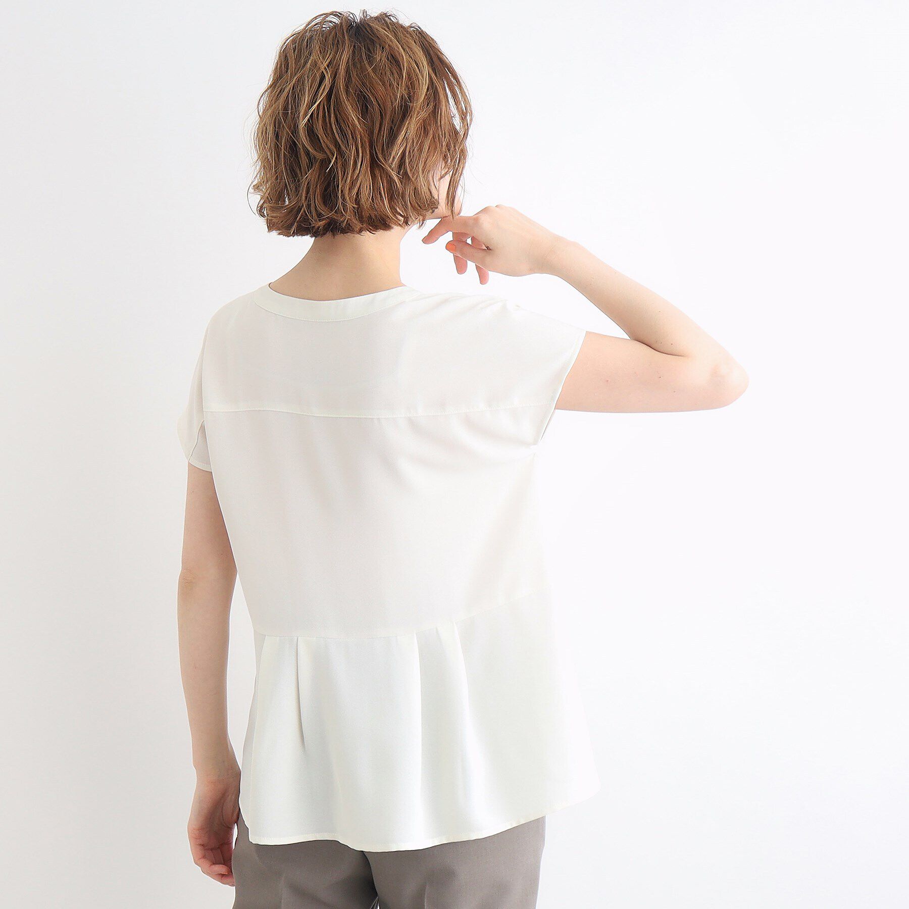 grove「スキッパーウエストタックペプラムブラウス」|シャツ・ブラウス|