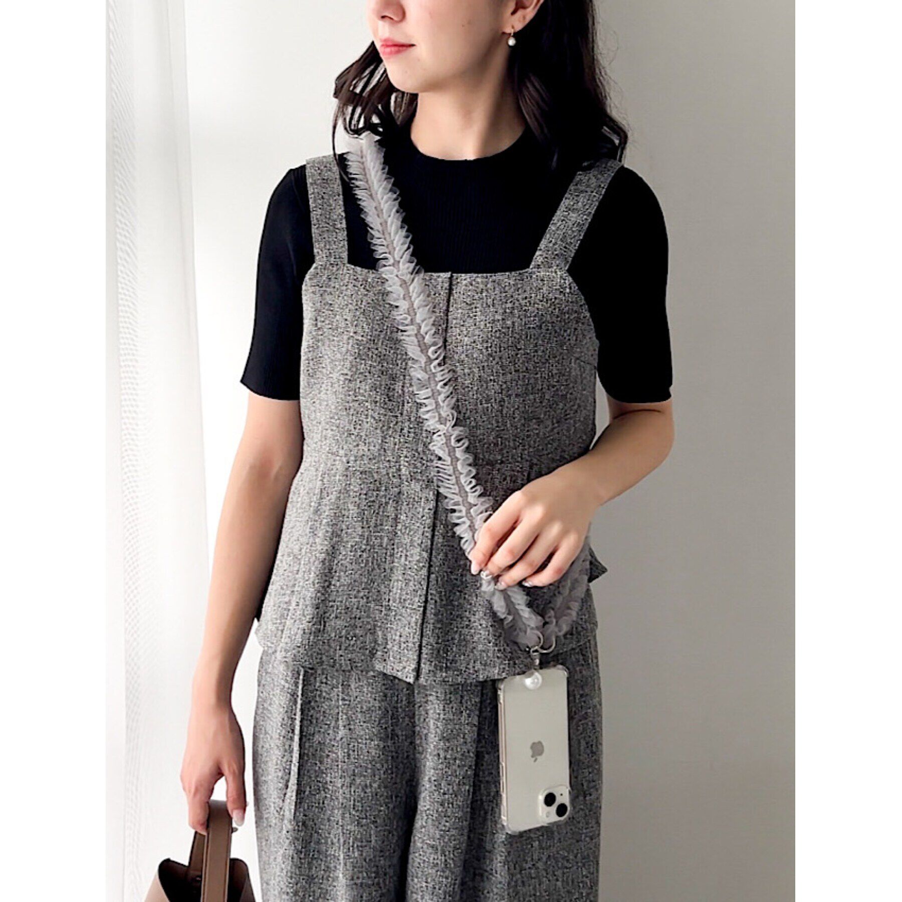 grove「チュールチャームロング」|キーケース|