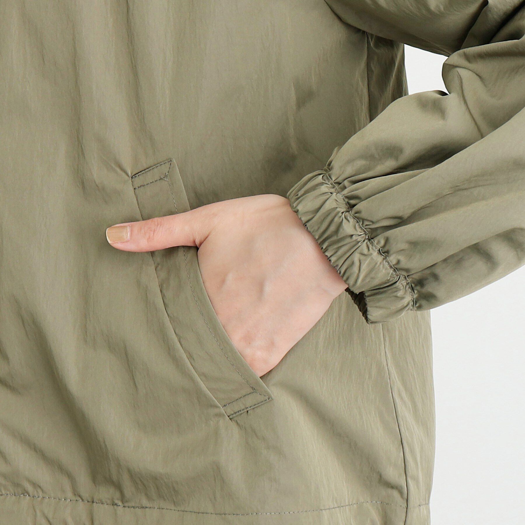 grove「ドロストピーチタフタブルゾン」|ブルゾン・スタジャン|