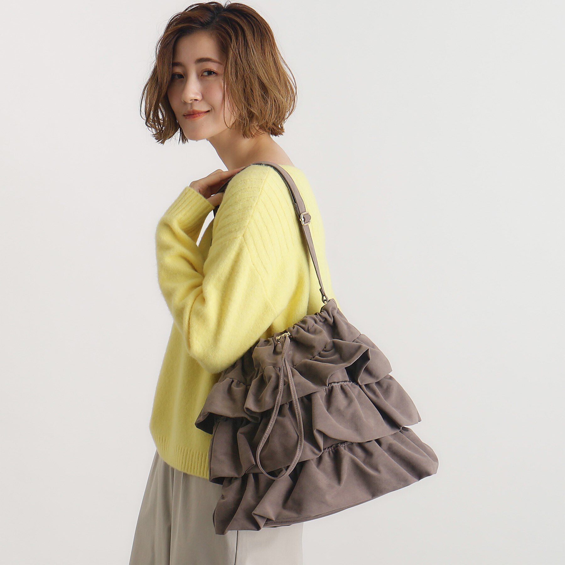 grove「ティアードドロストショルダー」|ショルダー・メッセンジャー|チャコールグレー(4