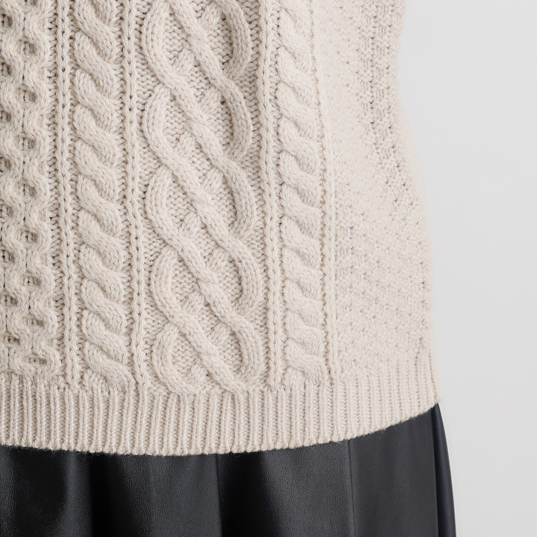 grove「編地切替ケーブルニット」|ニット・セーター|