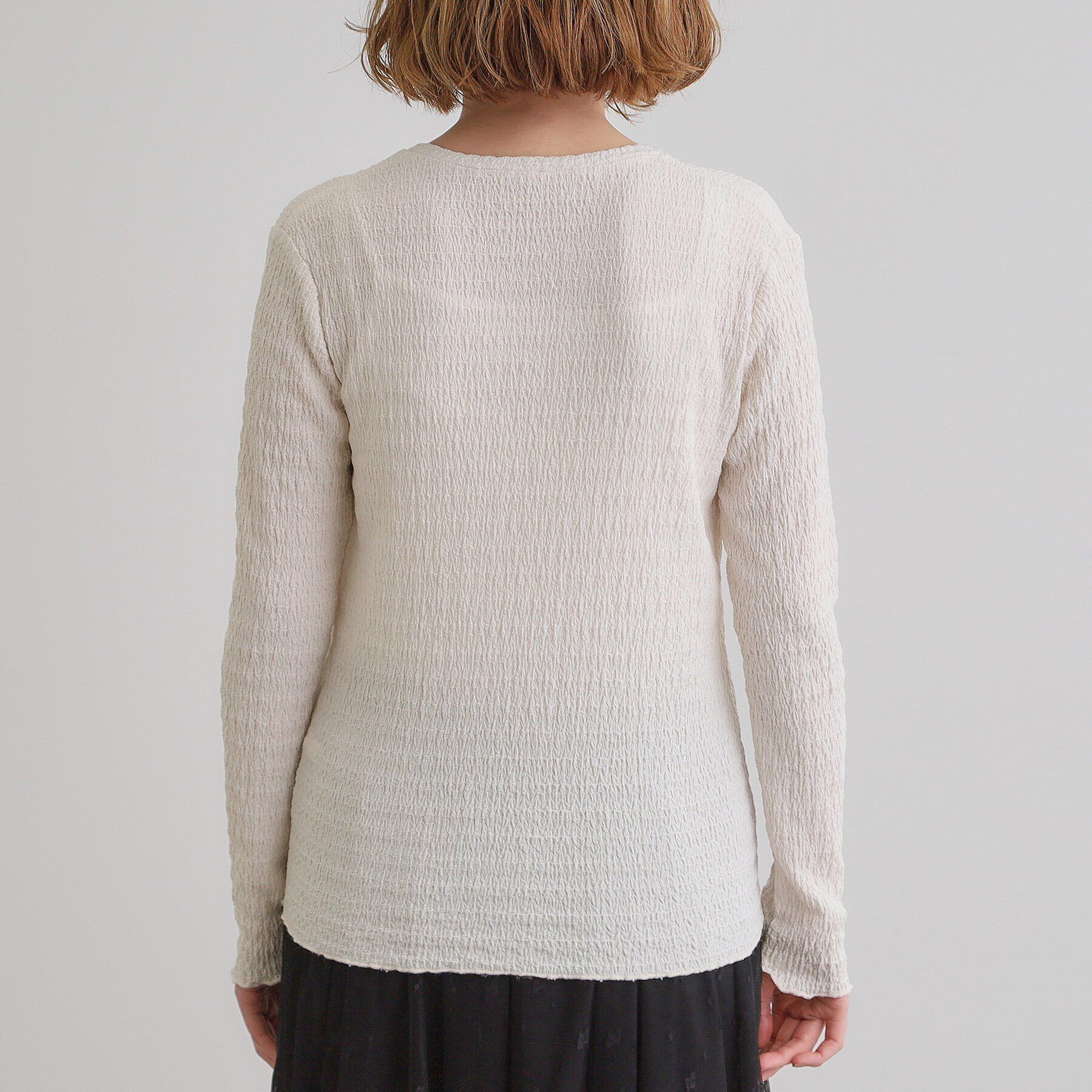 grove「シャーリング風ジャカードクルーネックプルオーバー」|Tシャツ・カットソー|