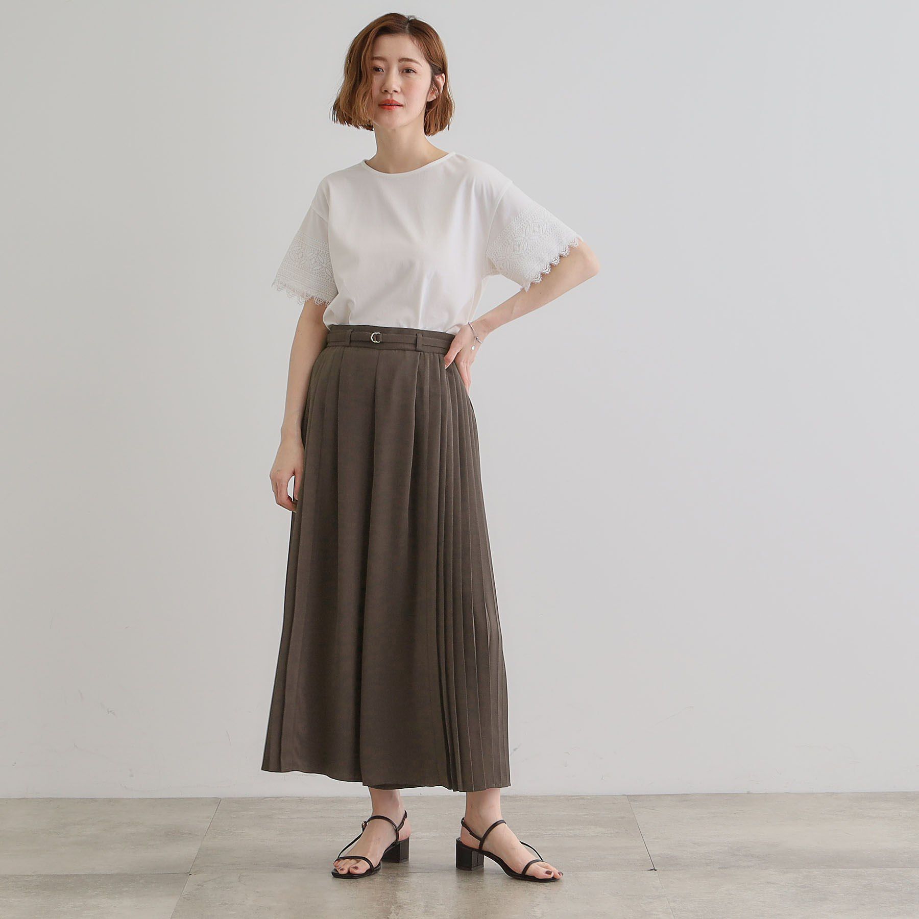 grove「さらっと軽やか サイドプリーツスカーチョ」|その他|