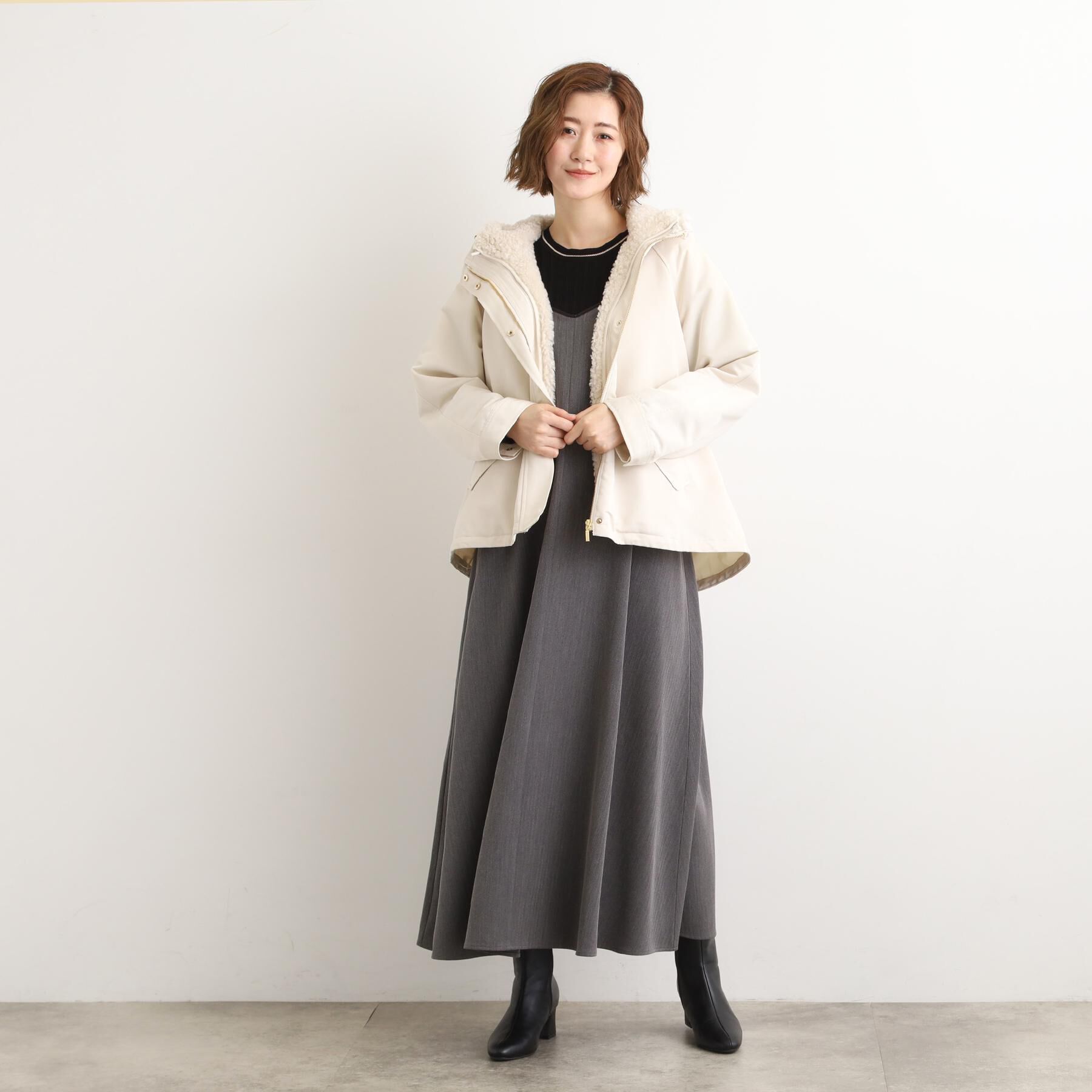 grove「【名品アウター/3WAY・はっ水】ボアライナー付マウンテンパーカ」|ブルゾン・スタジャン|