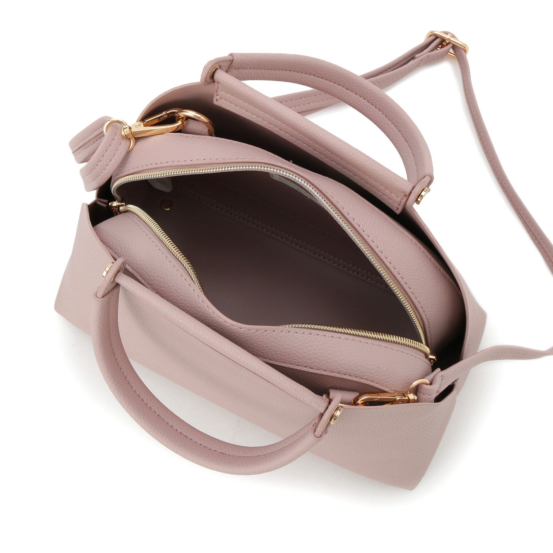 grove「【ハレの日にもデイリーにも】バーハンドルラウンド2WAYトート」|ハンドバッグ|