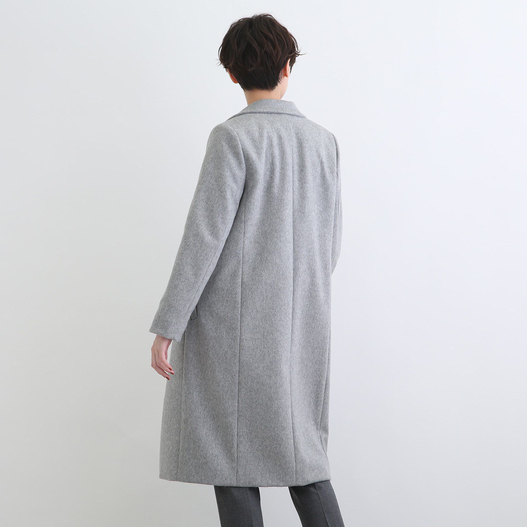 INDIVI「【定番人気！/名品コート/日本製】ウール100%チェスターコート」|チェスターコート|