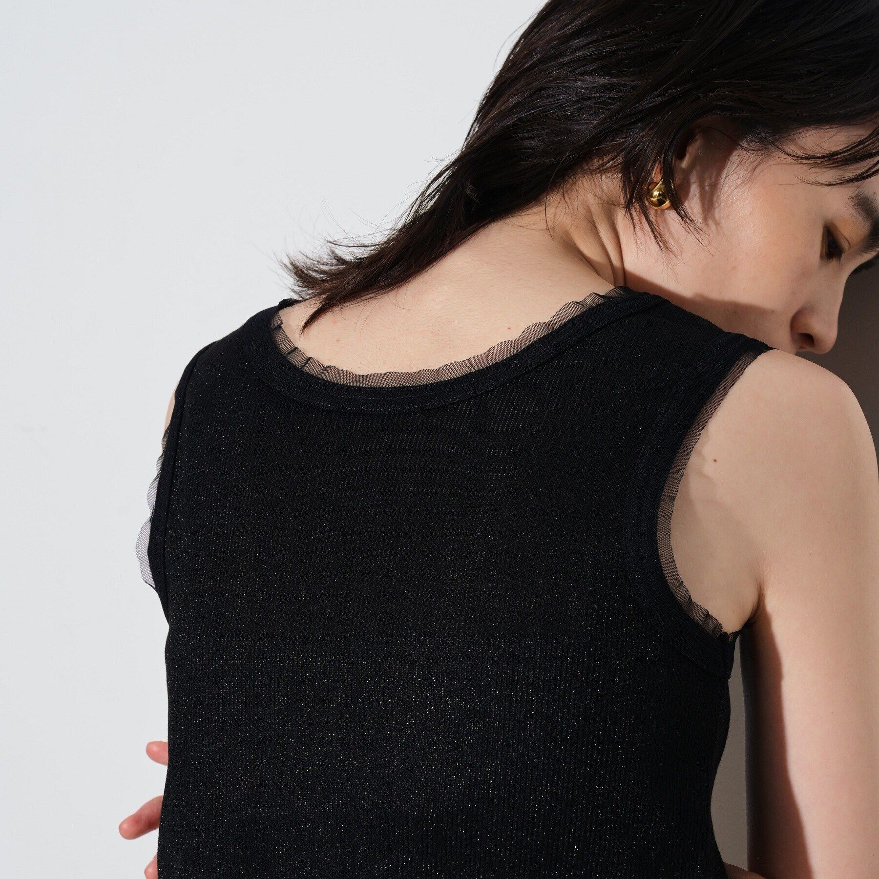 GALLEST「ラメリブタンクトップ」|キャミソール|