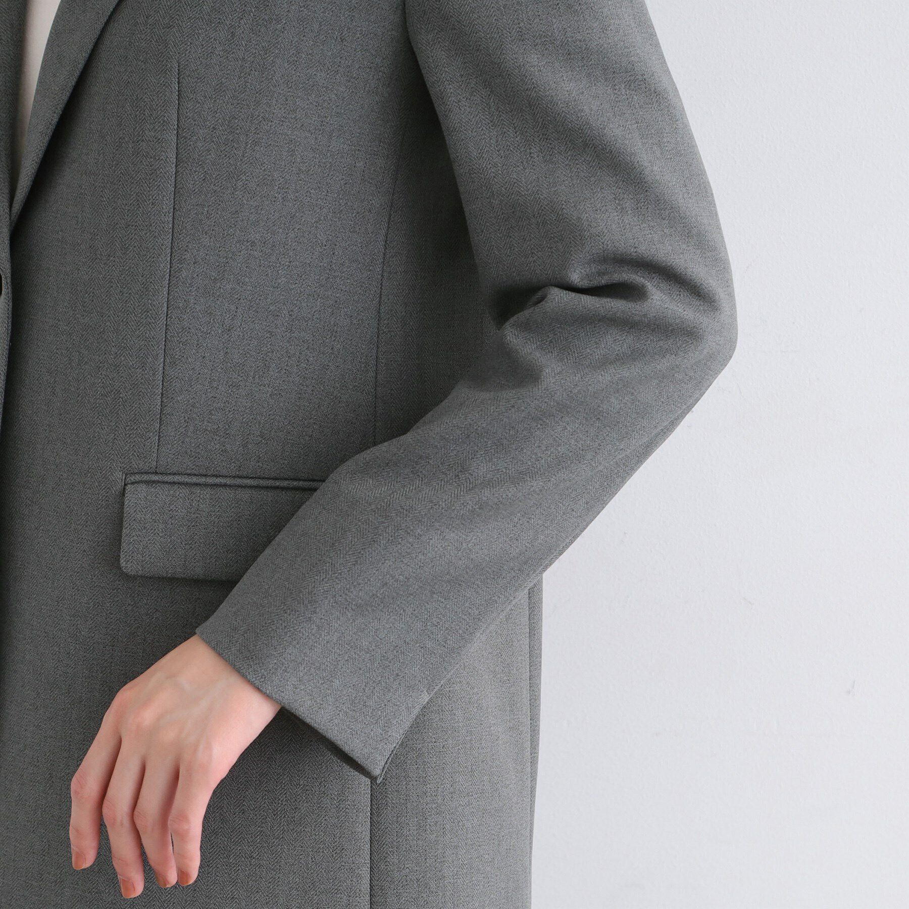 INDIVI「【新定番！／旬顔／洗える】オーバーシルエット テーラードカラージャケット」|テーラードジャケット|