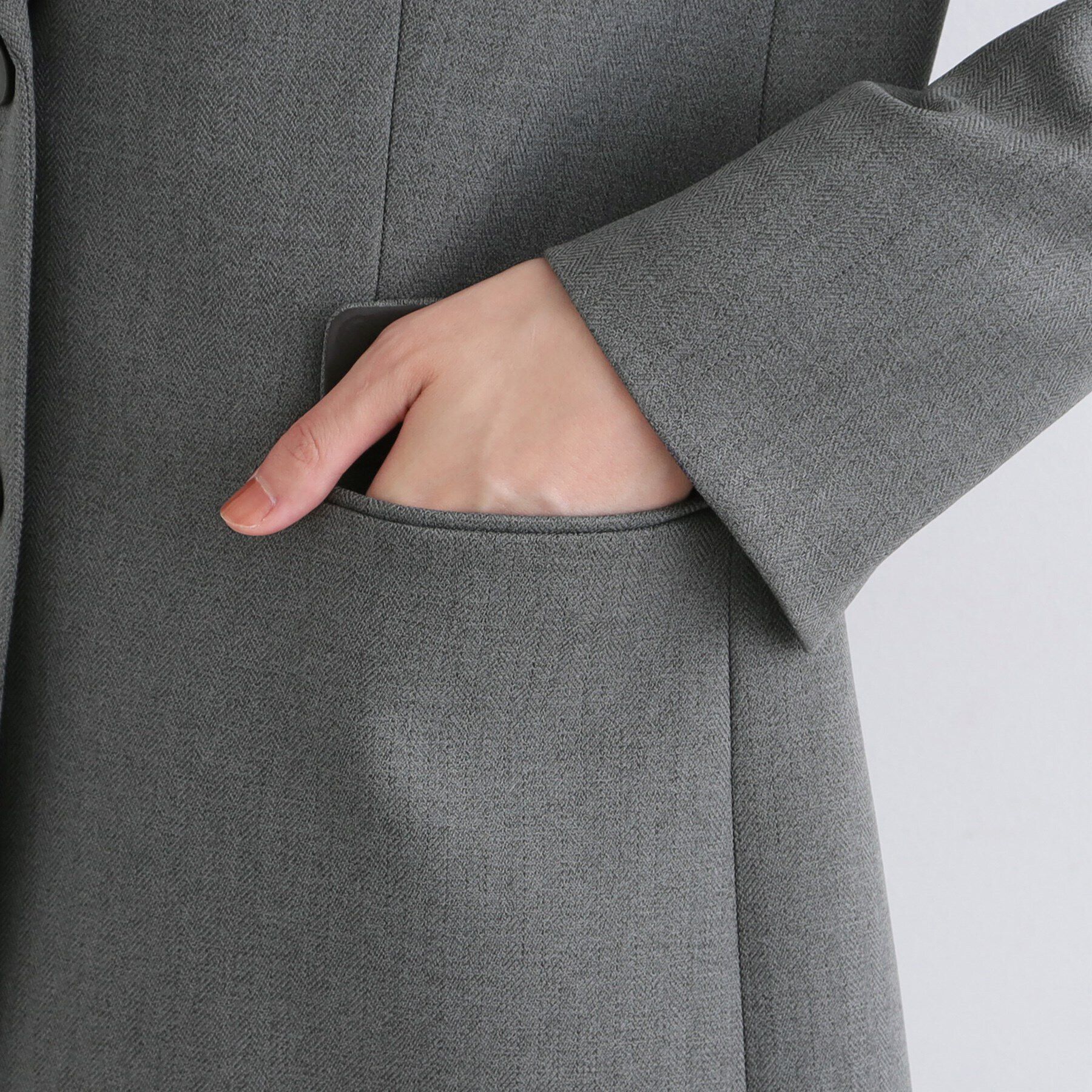 INDIVI「【新定番！／旬顔／洗える】オーバーシルエット テーラードカラージャケット」|テーラードジャケット|