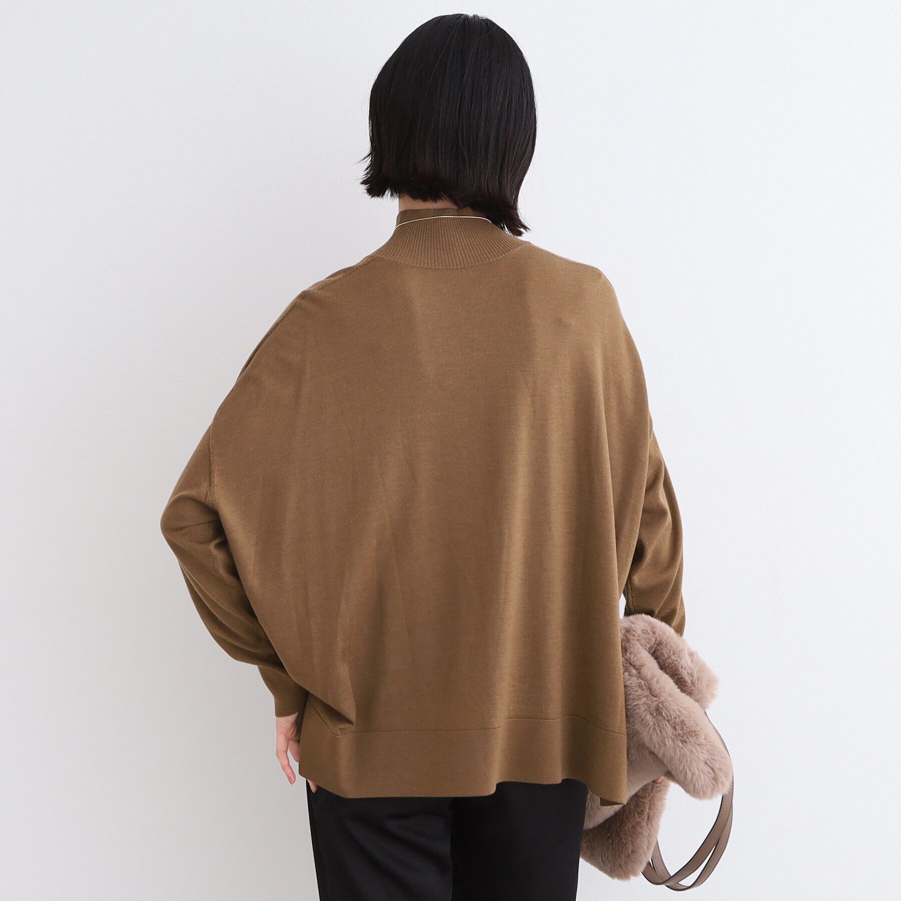 INDIVI「【ウール混】ハイネックドルマンデザインニット」|ニット・セーター|