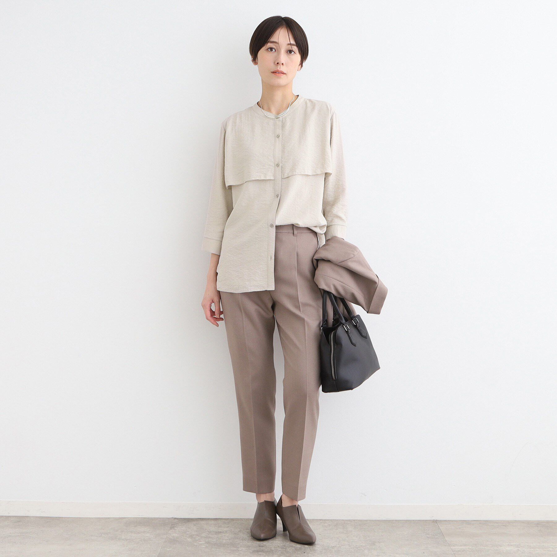 INDIVI「【洗える】ヨークデザインブラウス」|シャツ・ブラウス|