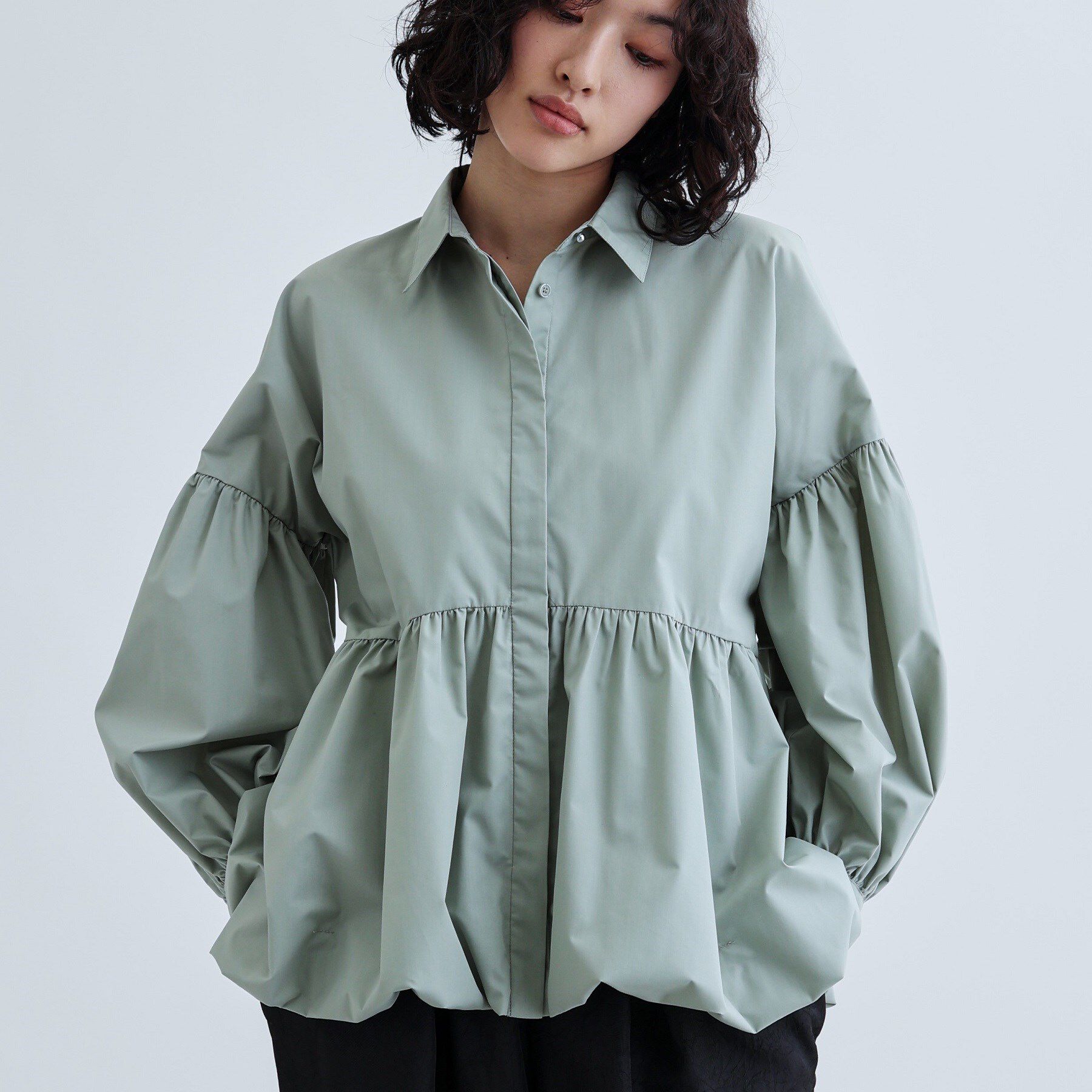 GALLEST「バルーンペプラムブラウス」|シャツ・ブラウス|