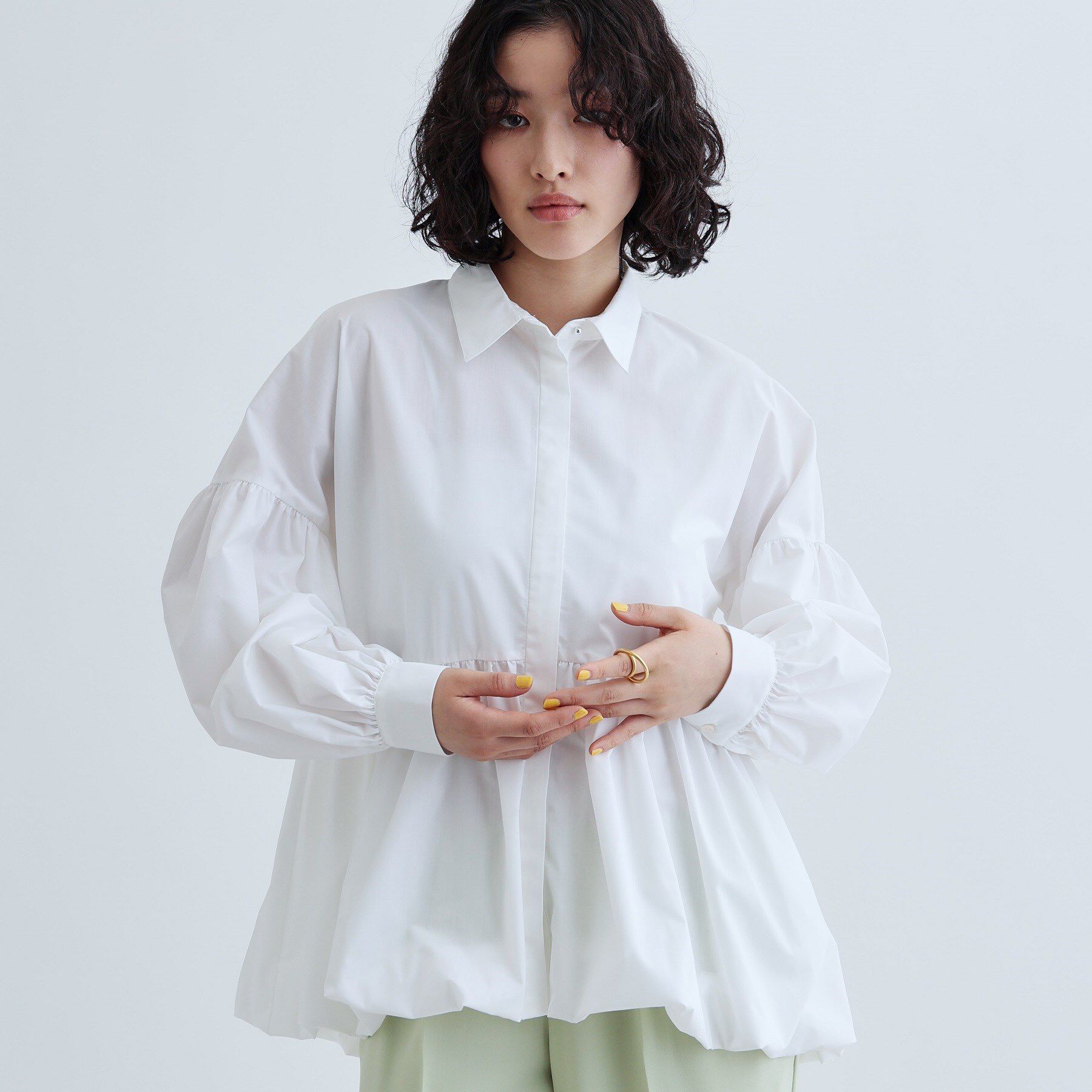 GALLEST「バルーンペプラムブラウス」|シャツ・ブラウス|