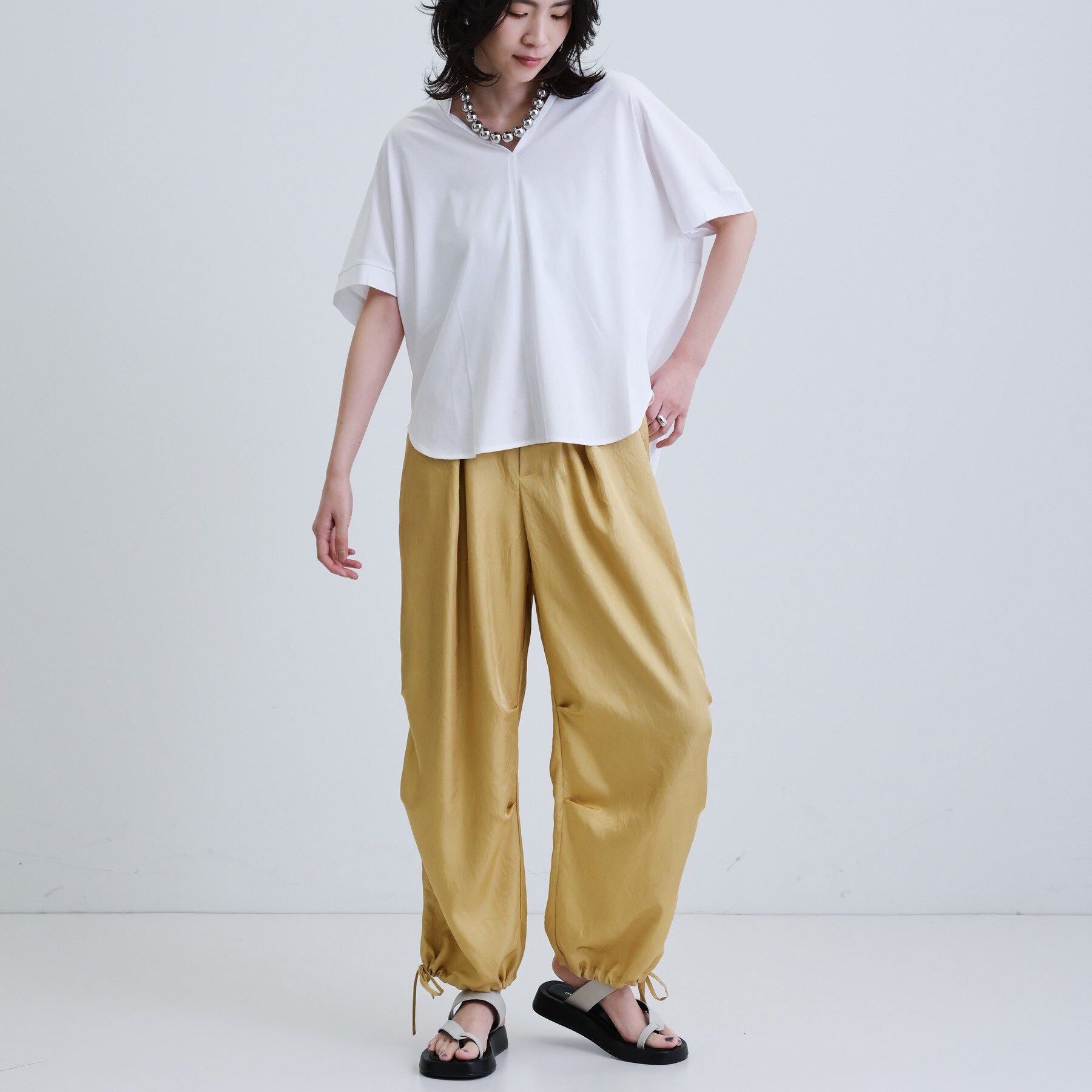 GALLEST「ギャザーポンチョカットソー」|Tシャツ・カットソー|