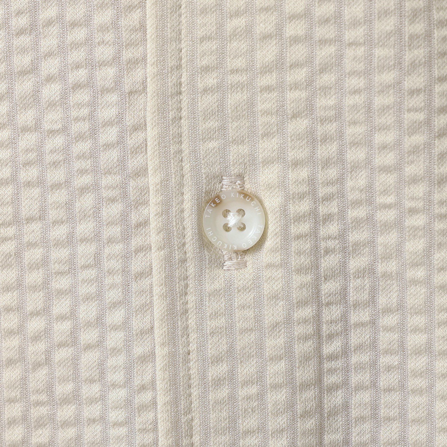 TAKEO KIKUCHI「【抗菌防臭／7分袖】サッカージャージ ストライプシャツ」|シャツ・ブラウス|