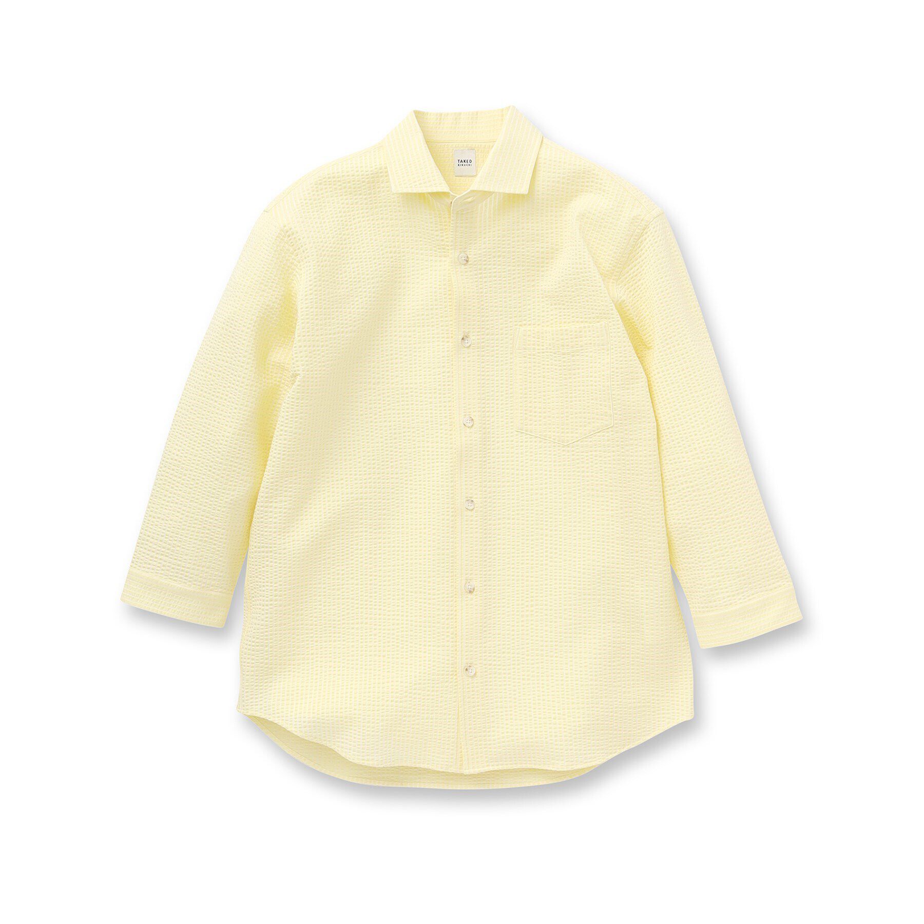 TAKEO KIKUCHI「【抗菌防臭／7分袖】サッカージャージ ストライプシャツ」|シャツ・ブラウス|