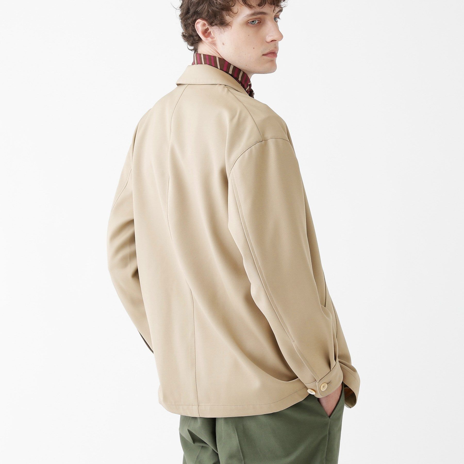 TAKEO KIKUCHI「【THE FLAGSHIP】ソフトギャバディン 羽織シャツ」|シャツ・ブラウス|