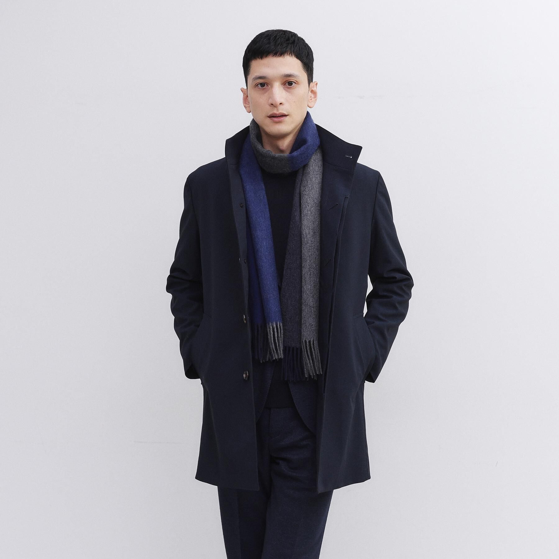 TAKEO KIKUCHI「【洗えるカシミヤ】カシミヤ 4面パネルマフラー」|ストール|