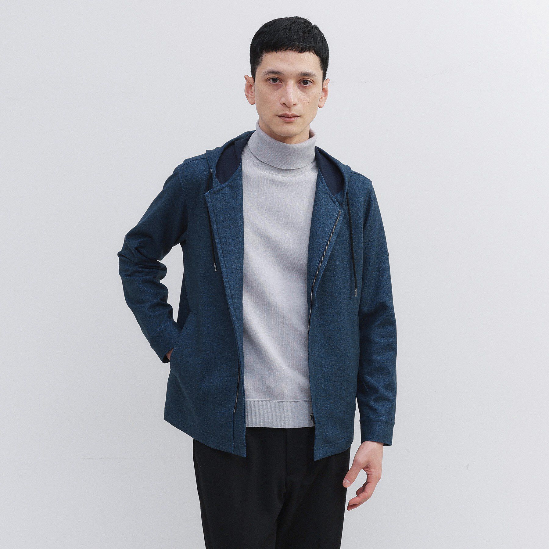 TAKEO KIKUCHI「【JUST ONE LAYER】ダウンファブリックZIPパーカー」|パーカー|