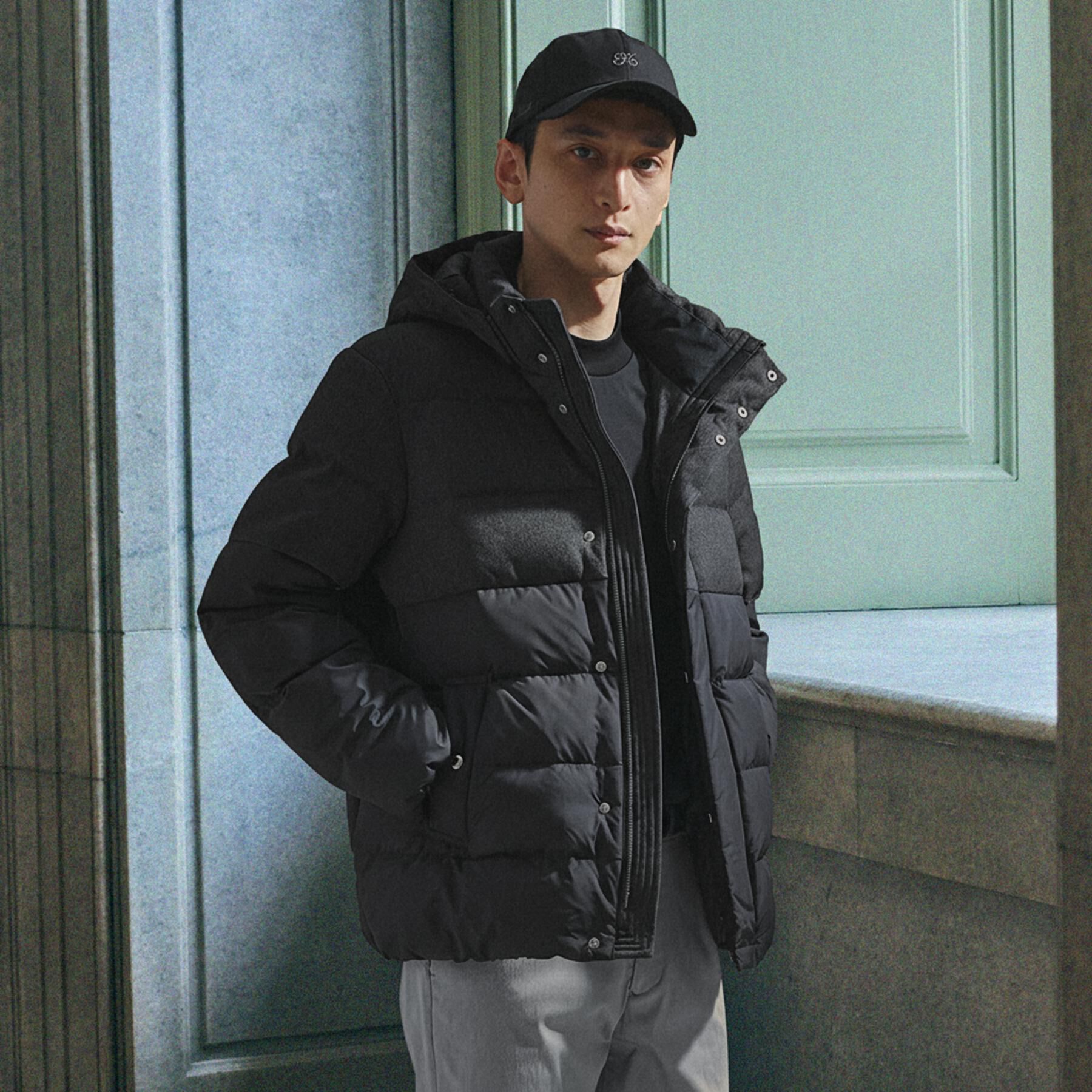 TAKEO KIKUCHI「コンビ ダウンブルゾン」|ダウン|ブラック(519)