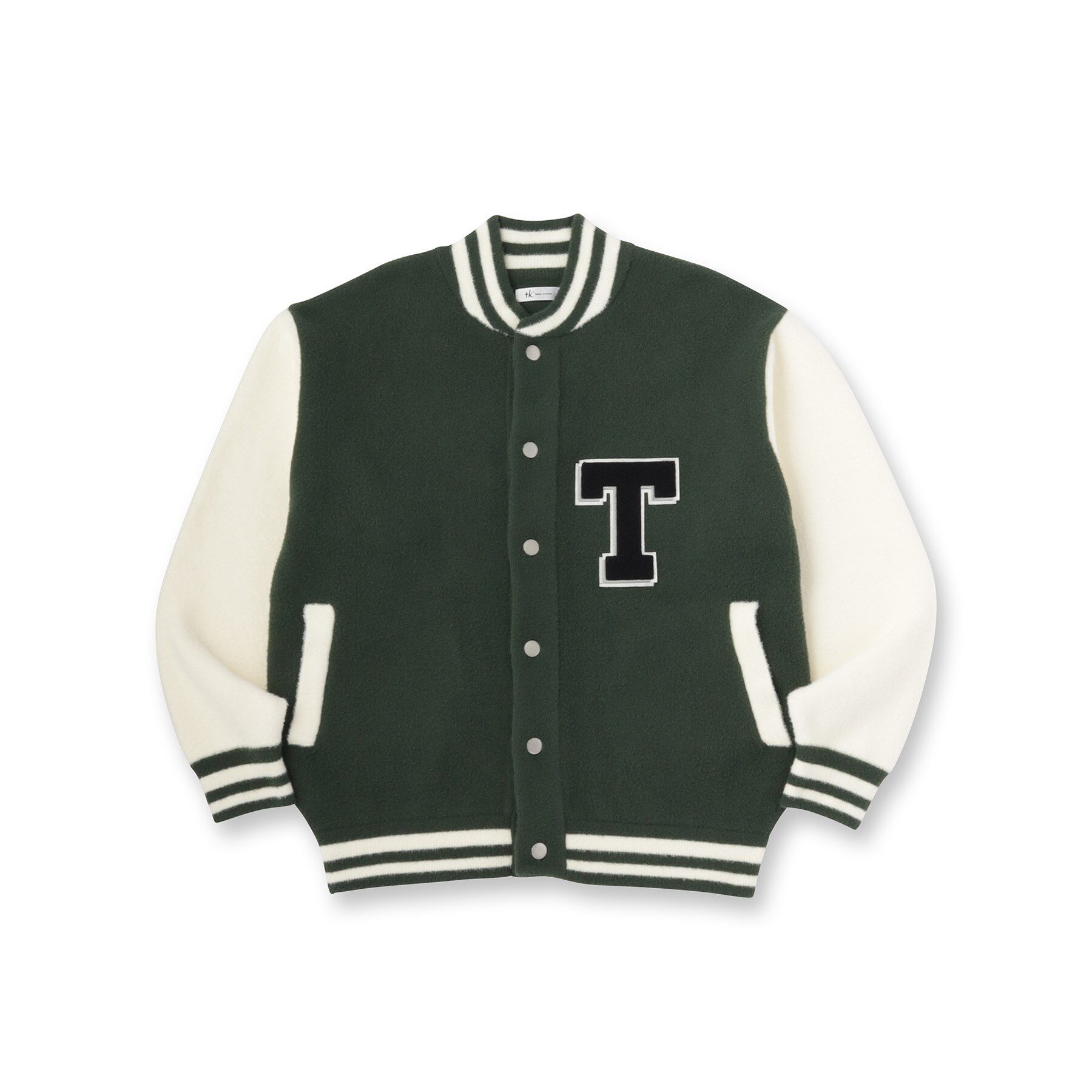 tk.TAKEO KIKUCHI「ダブルジャカードニットスタジャン」|ブルゾン・スタジャン|