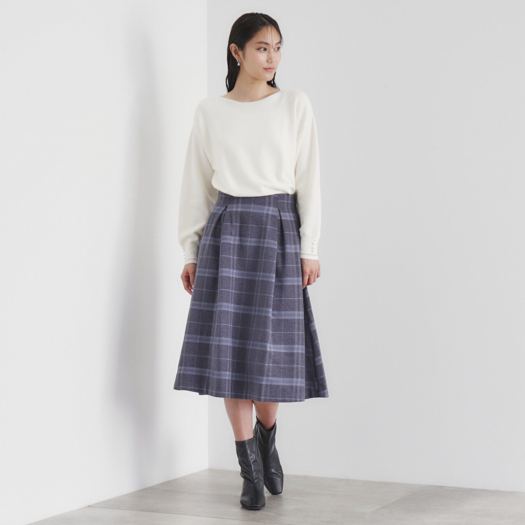 index「《6color/XS-LLsize》ボートネックドルマンニット【洗濯機洗い可】」|ニット・セーター|